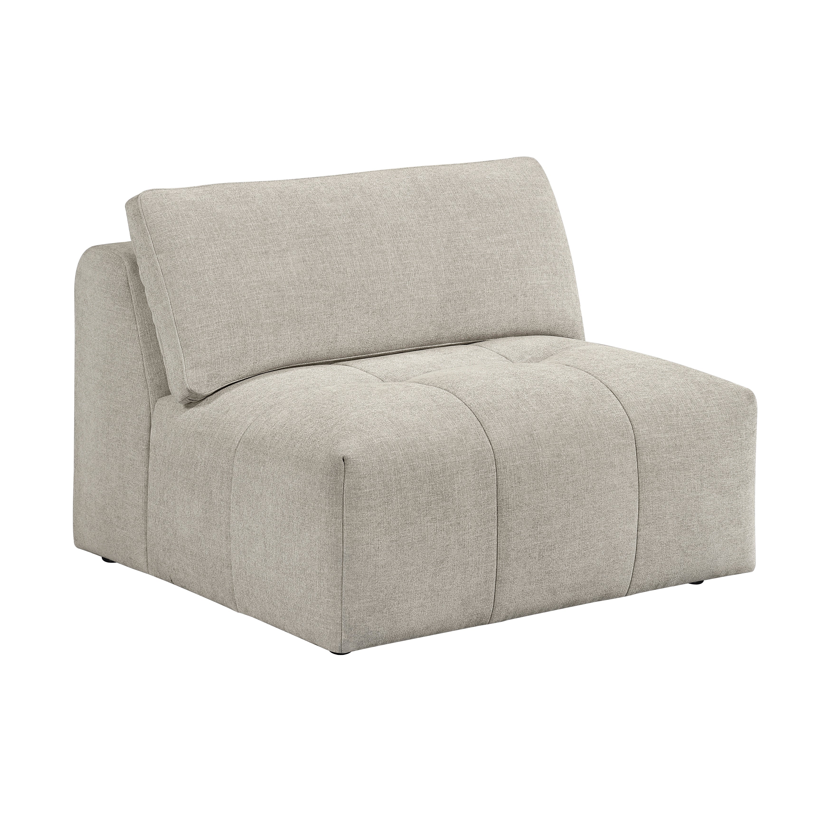 Tidal Taupe 6-Piece Modular Sectional with Two Ottomans - Image 8