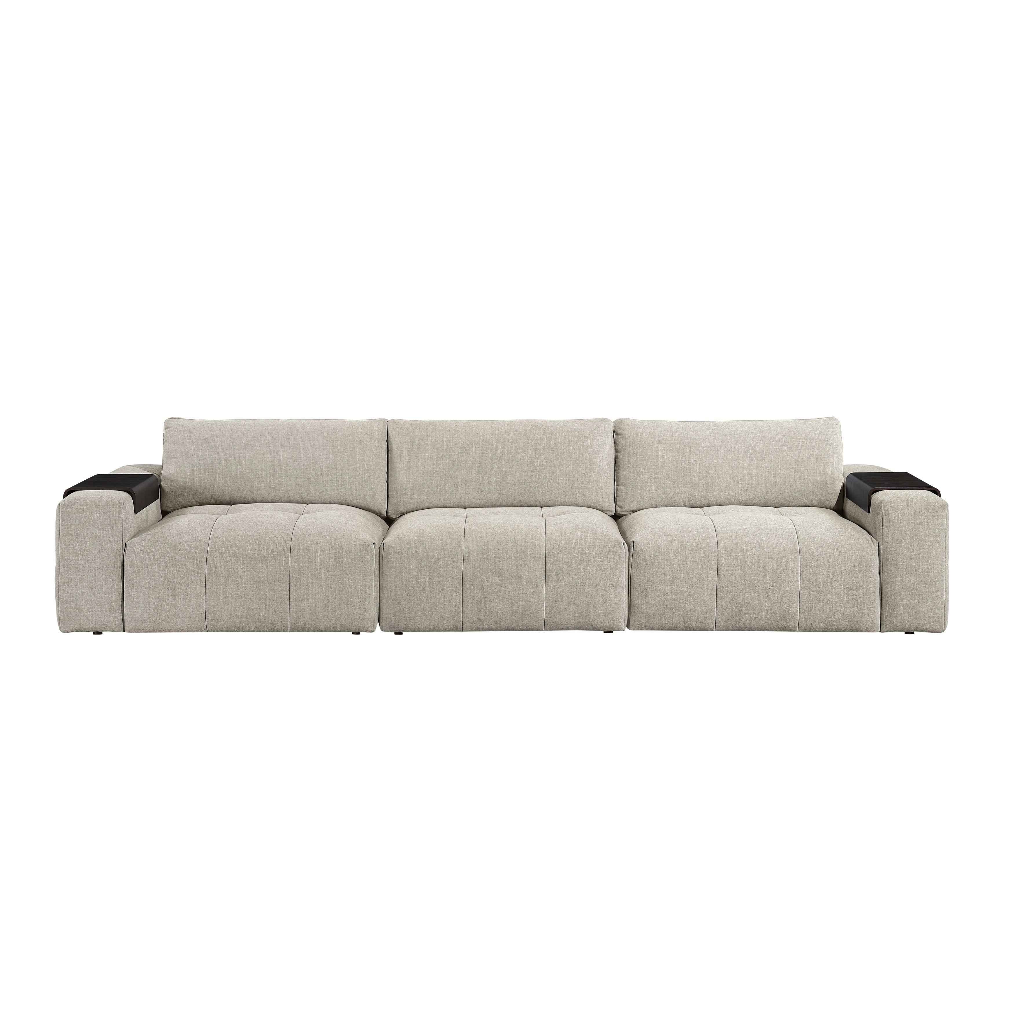 Tidal Taupe Modular Loveseat - Image 15