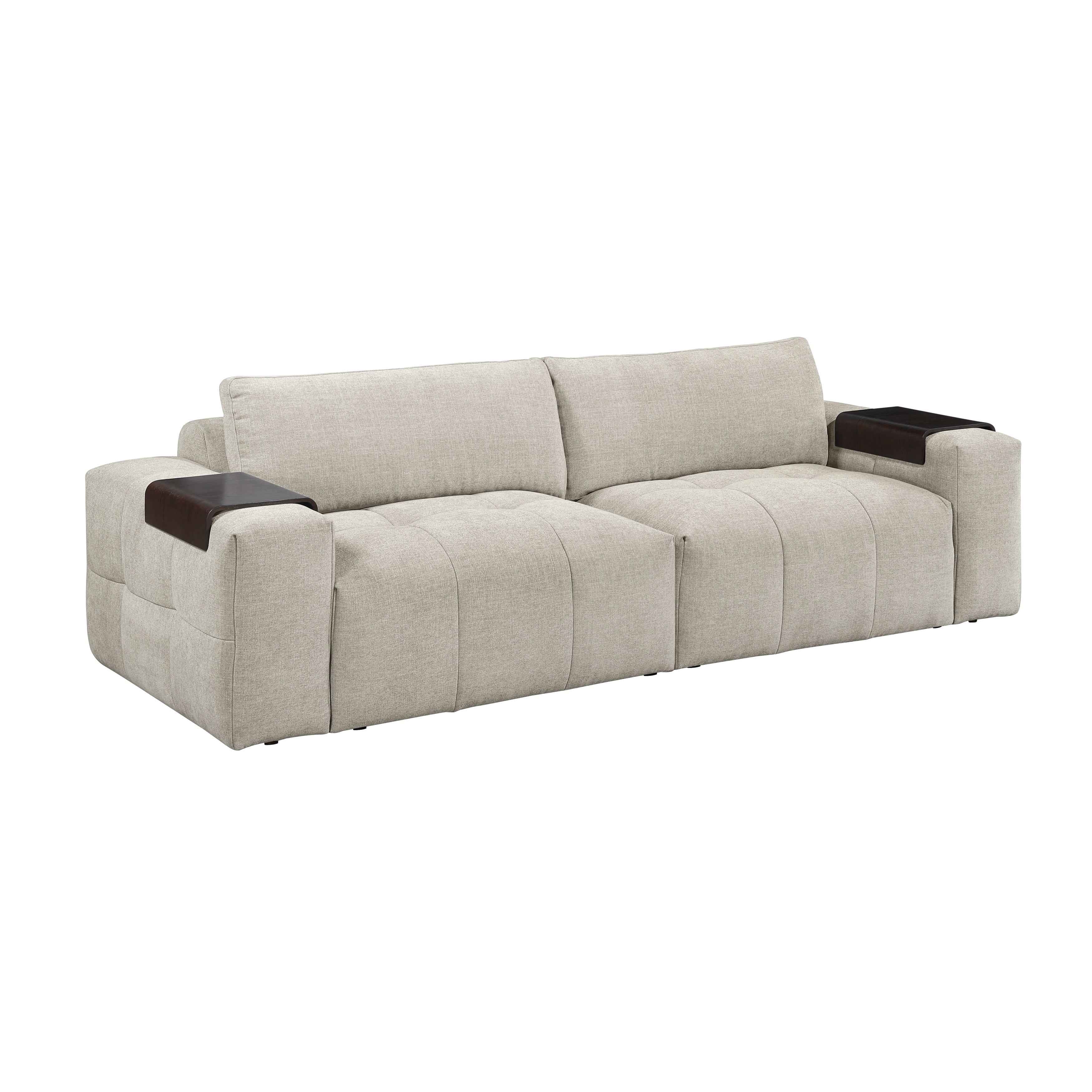 Tidal Taupe Modular Loveseat - Image 2