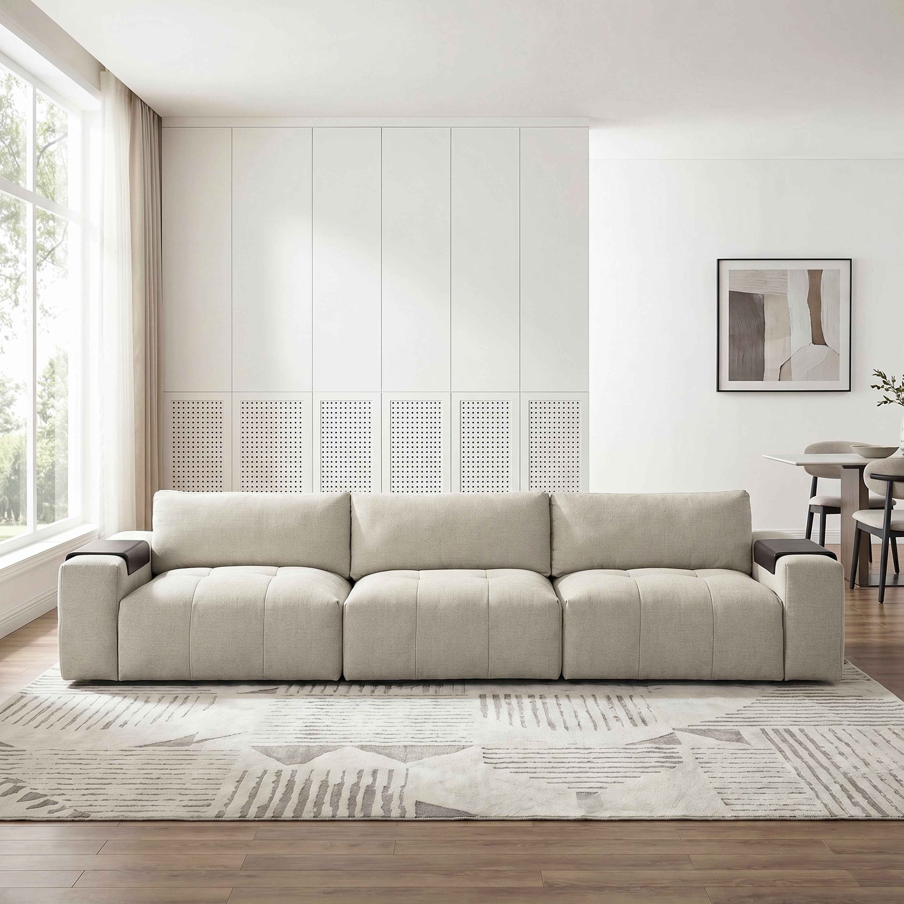 Tidal Taupe Modular Loveseat - Image 23