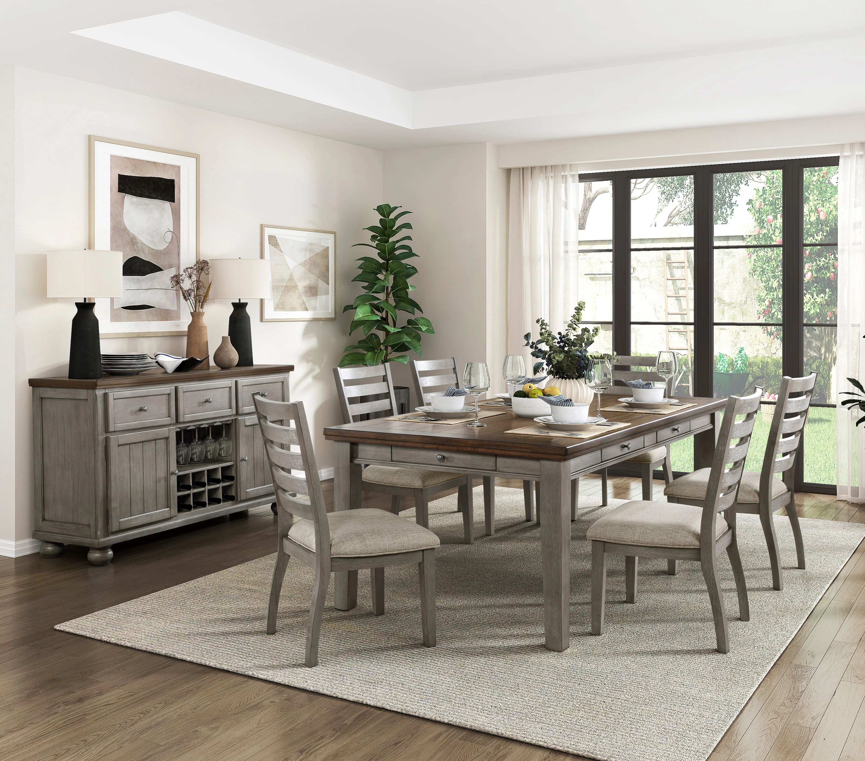 Tigard Gray Dining Side Chair, Set of 2 - Image 4
