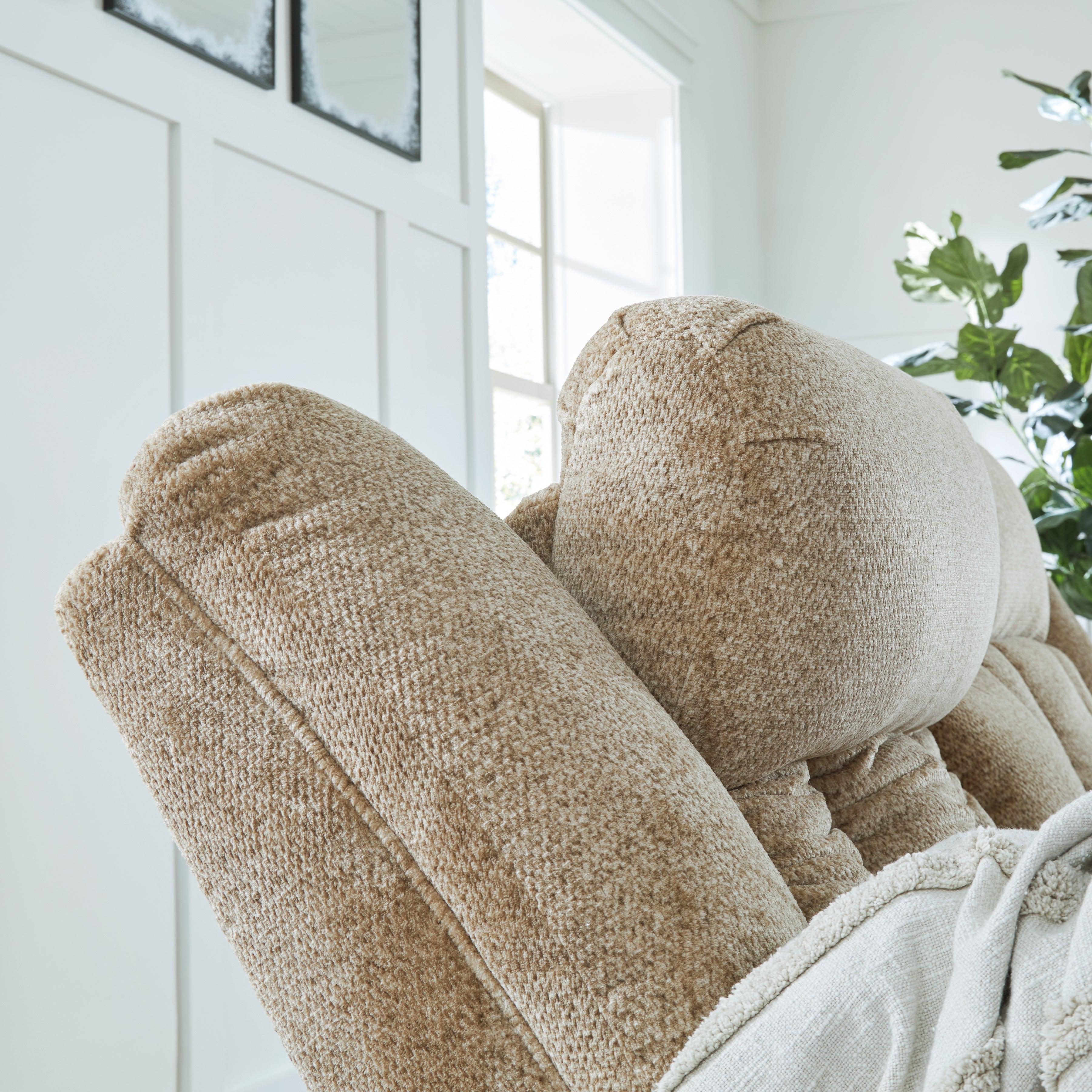 Tip-Off Wheat Dual Power Reclining Loveseat - Image 9