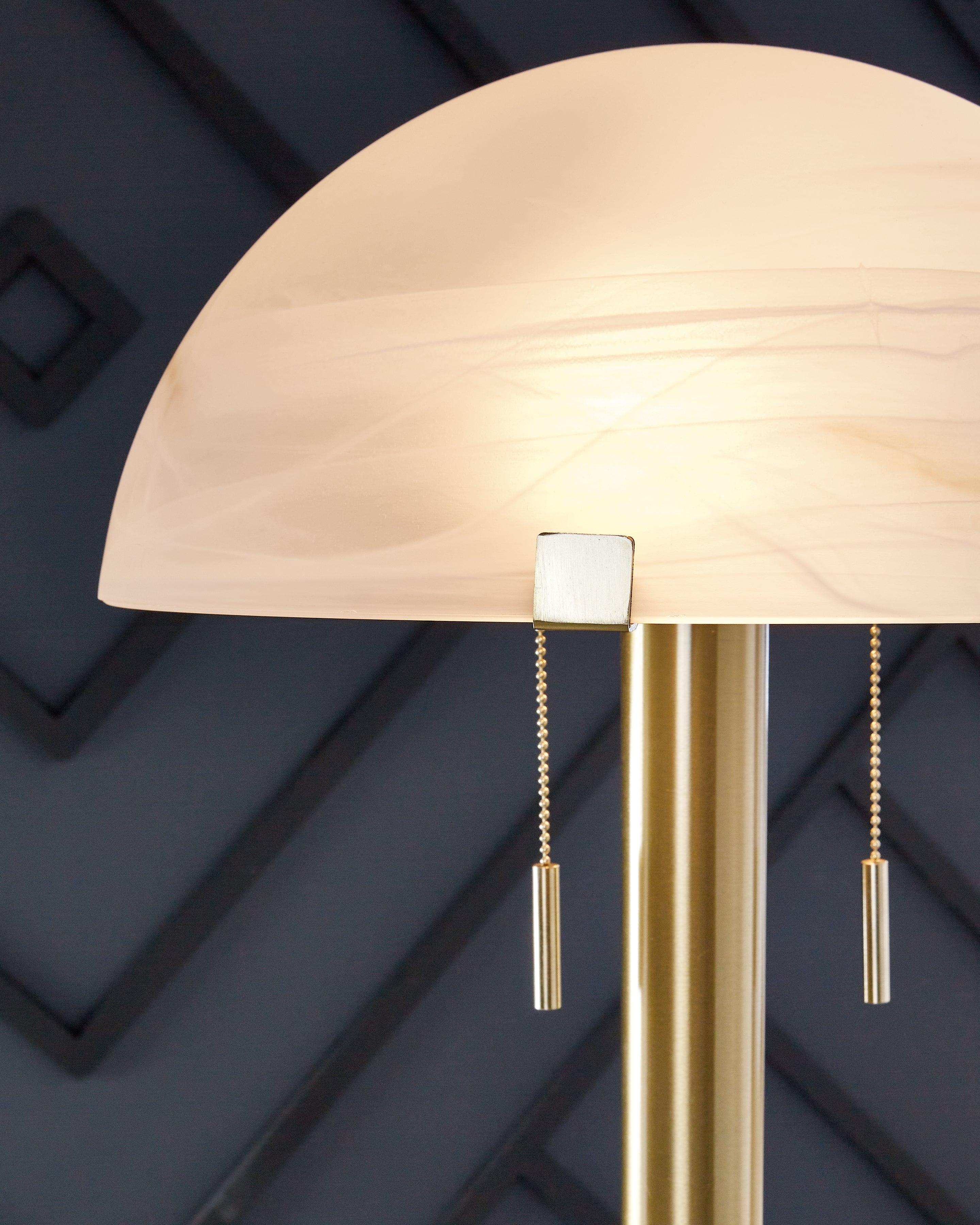 Tobbinsen Brass Finish Floor Lamp - Image 3