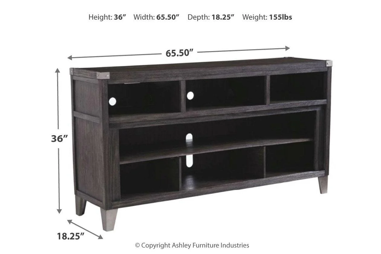 Todoe Gray 65" TV Stand - Image 4