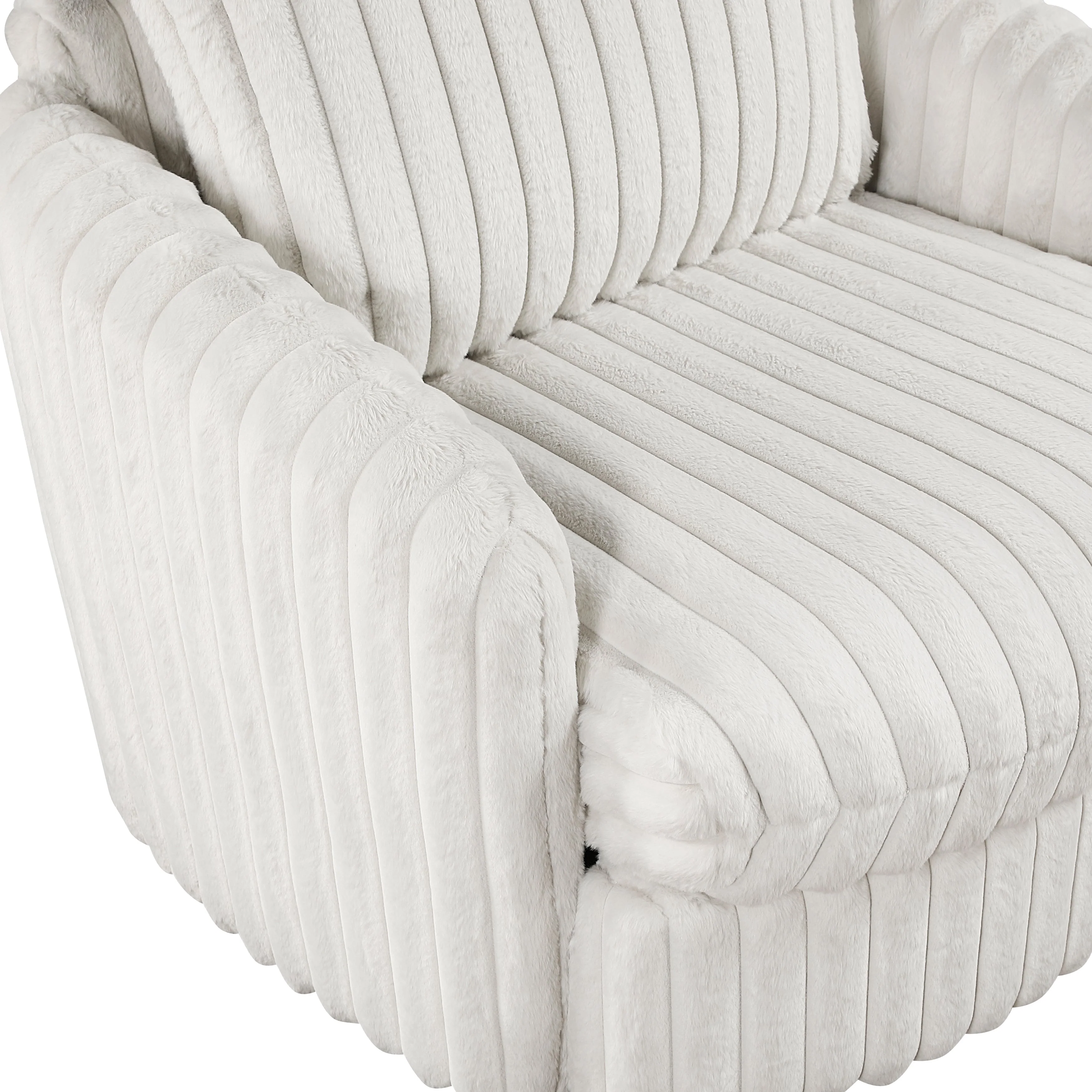 Tomball Beige Swivel Chair - Image 6