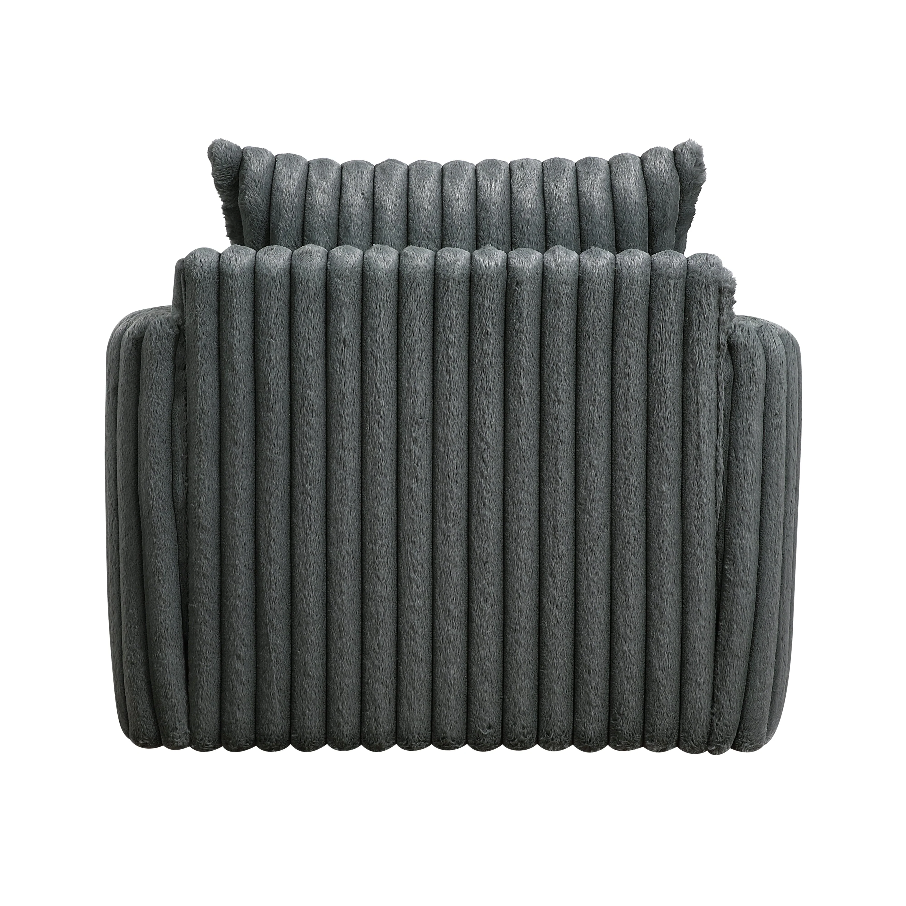 Tomball Dark Gray Swivel Chair - Image 5