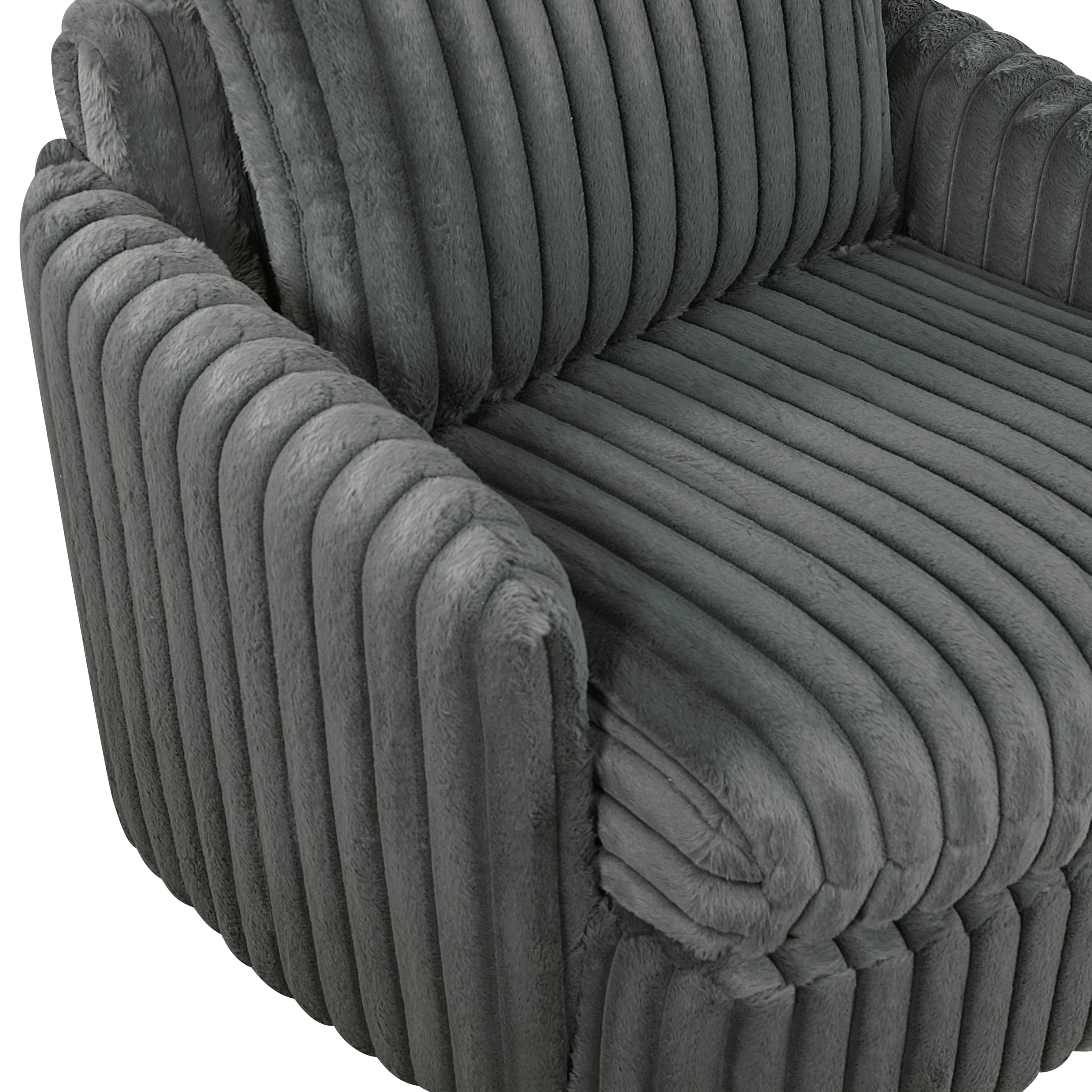 Tomball Dark Gray Swivel Chair - Image 6