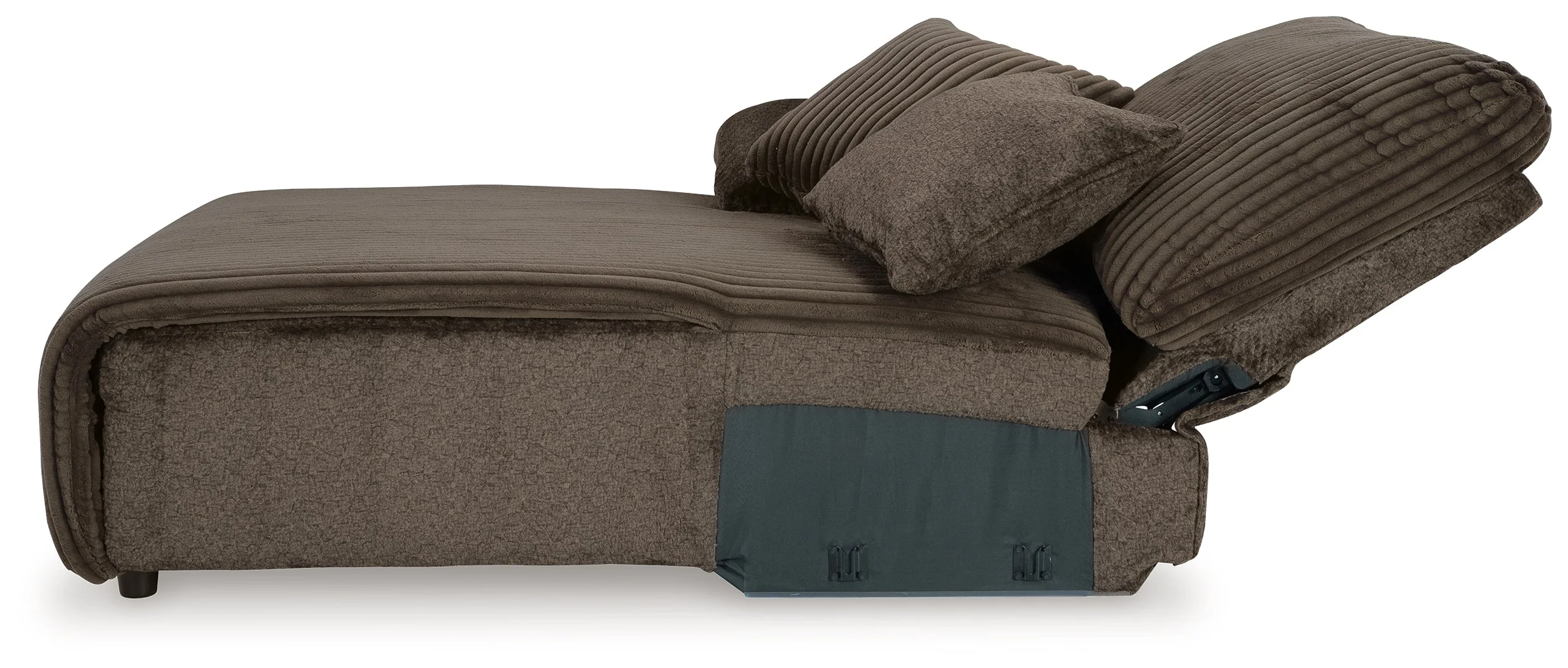 Top Tier Chocolate 4-Piece LAF Chaise Reclining Sectional - Image 4