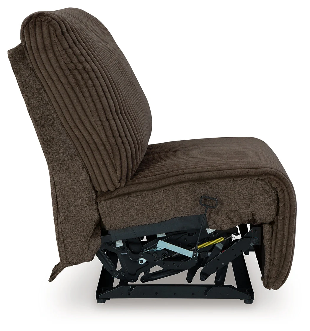 Top Tier Chocolate 4-Piece LAF Chaise Reclining Sectional - Image 9