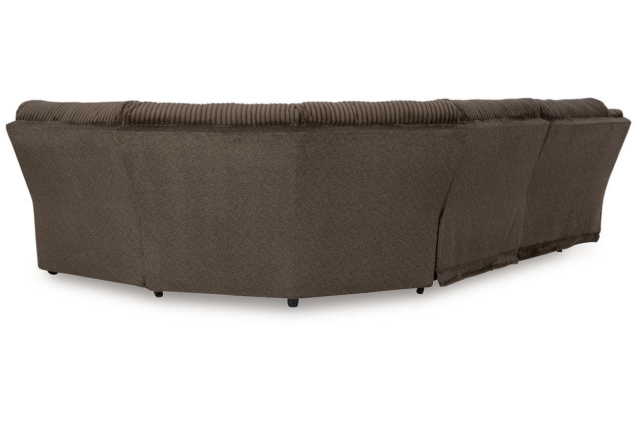 Top Tier Chocolate 5-Piece Manual Reclining Modular Sectional - Image 3