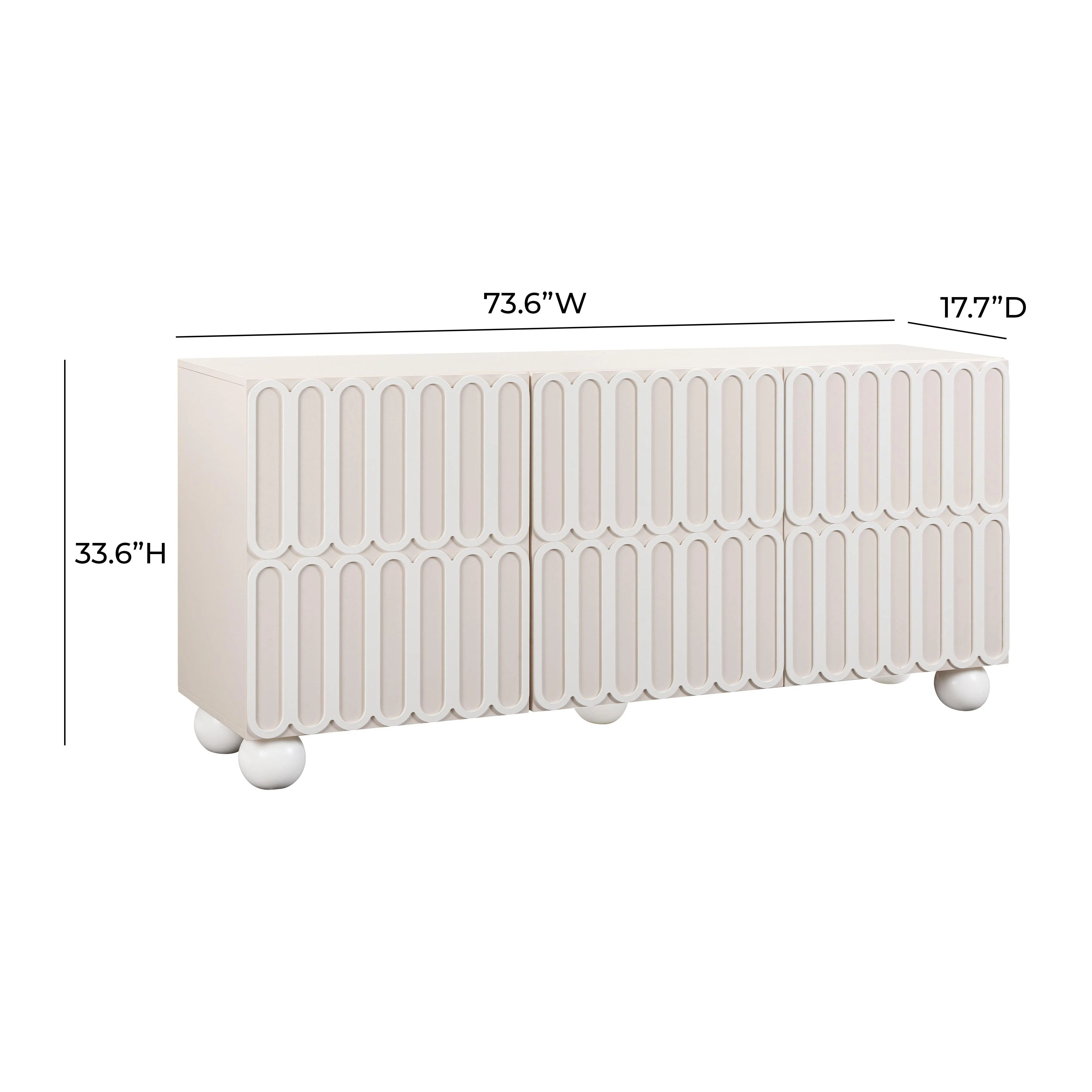 Tori Motif Taupe Buffet - Image 8
