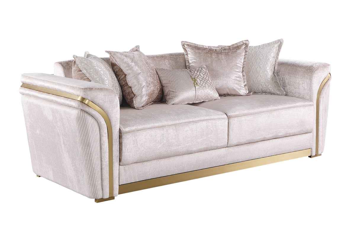 Torino Champagne Living Room Set - Image 2