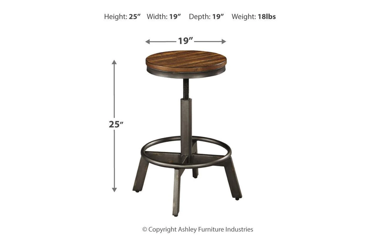 Torjin Brown/Gray Counter Height Stool, Set of 2 - Image 3