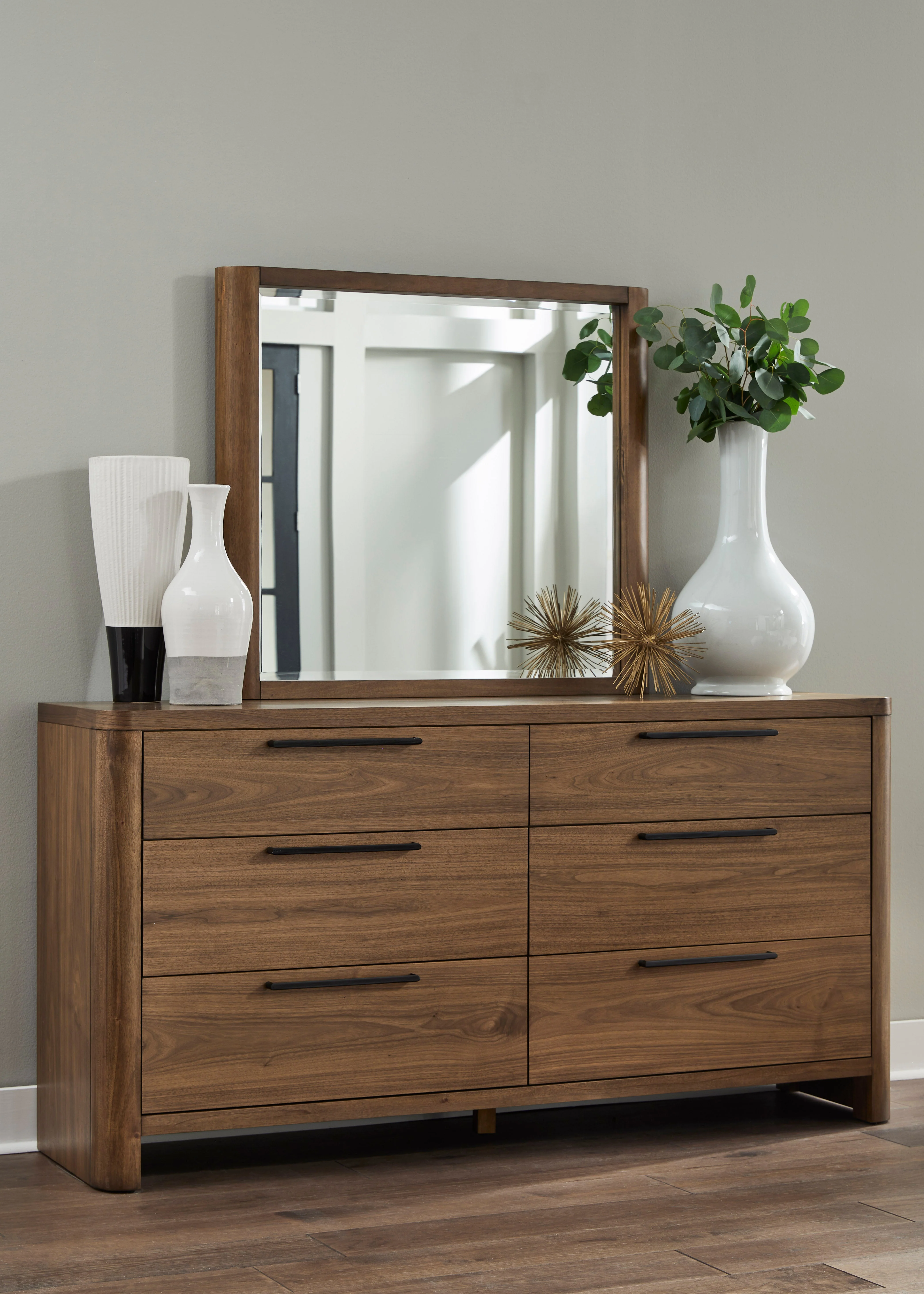 Totes Six Drawer Dresser in English Walnut - Image 2