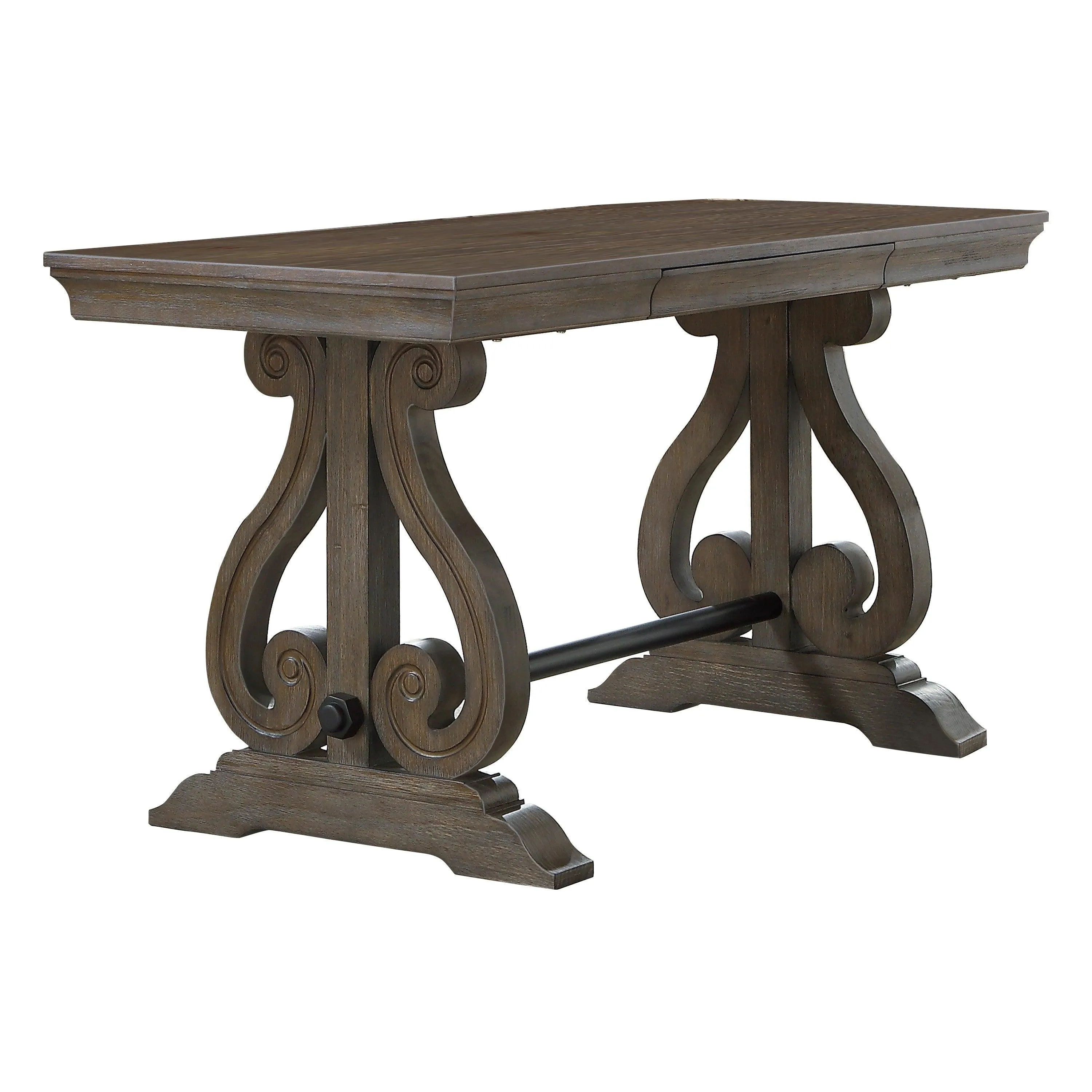Toulon Dark Oak Writing Desk - Image 2