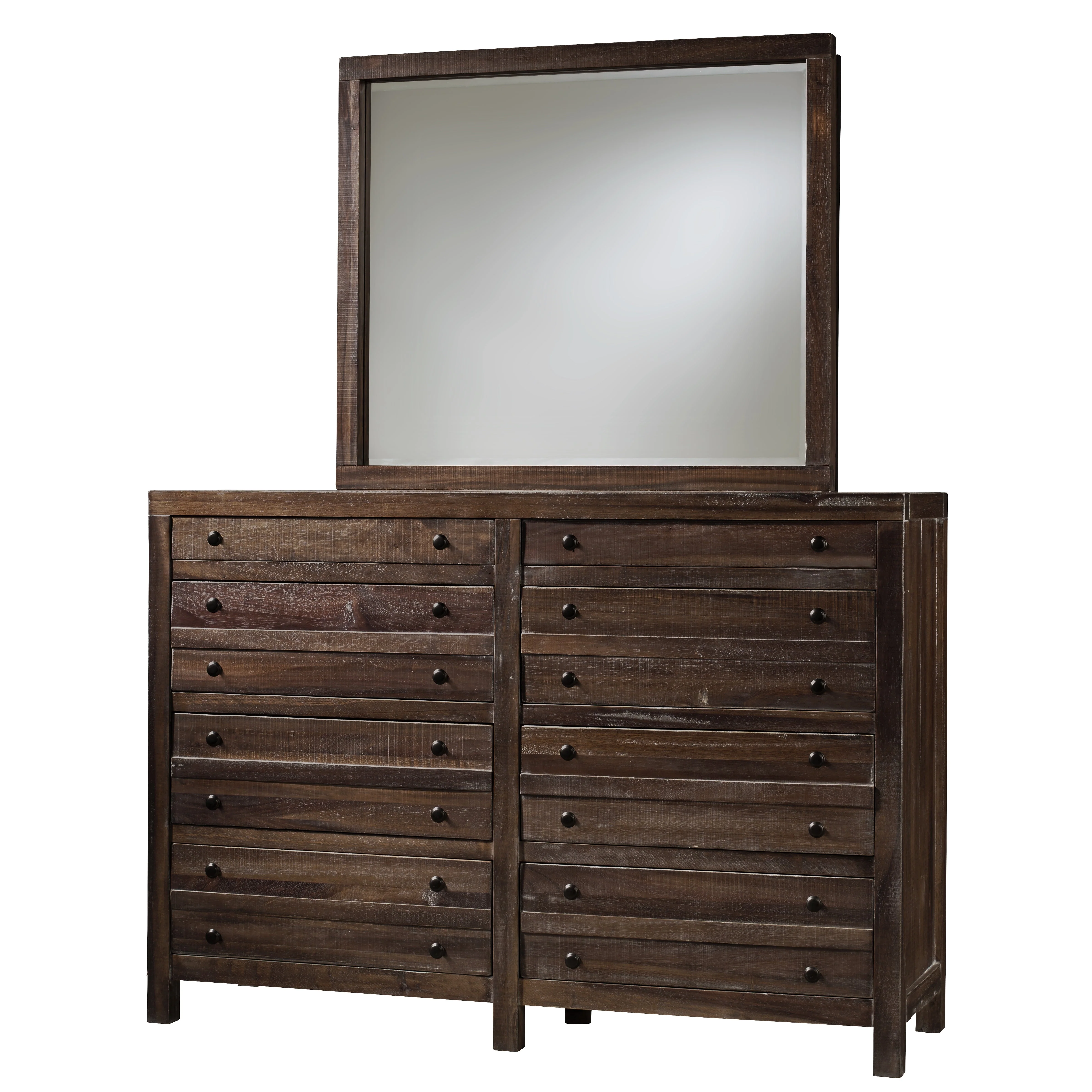 Townsend Eight Drawer Solid Wood Dresser in Java - Image 6