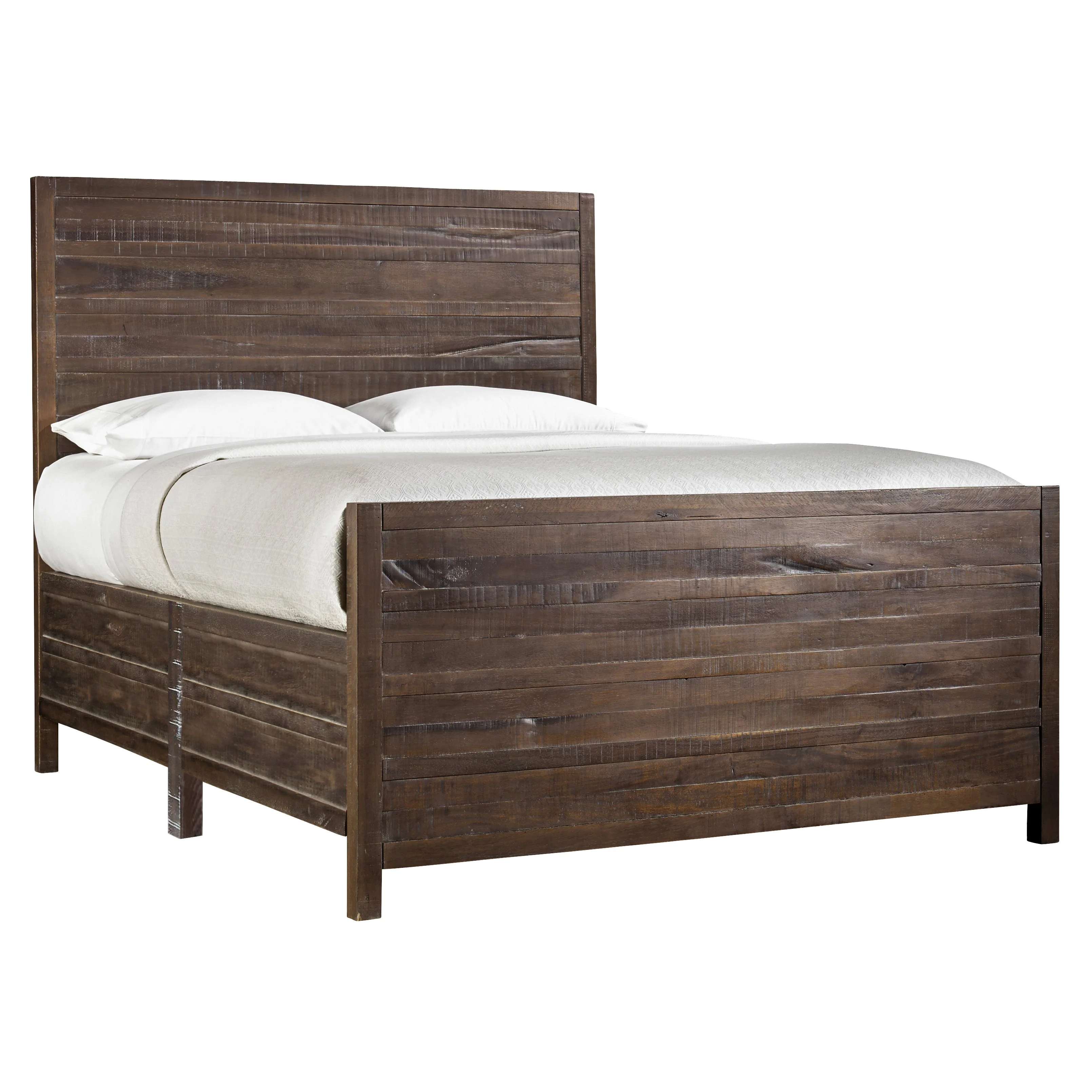 Townsend Solid Wood California King Panel Bed in Java - Image 5