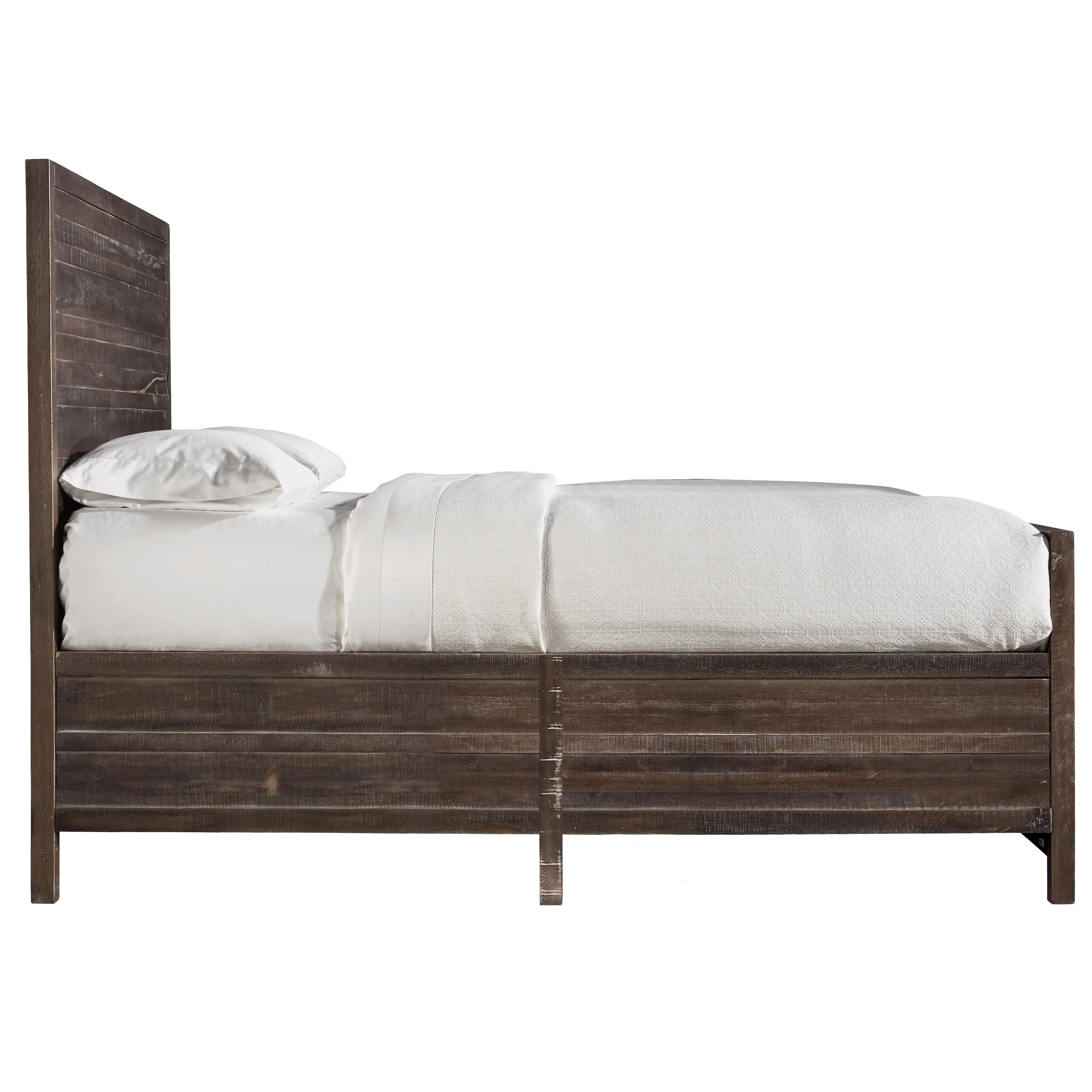 Townsend Solid Wood California King Panel Bed in Java - Image 6