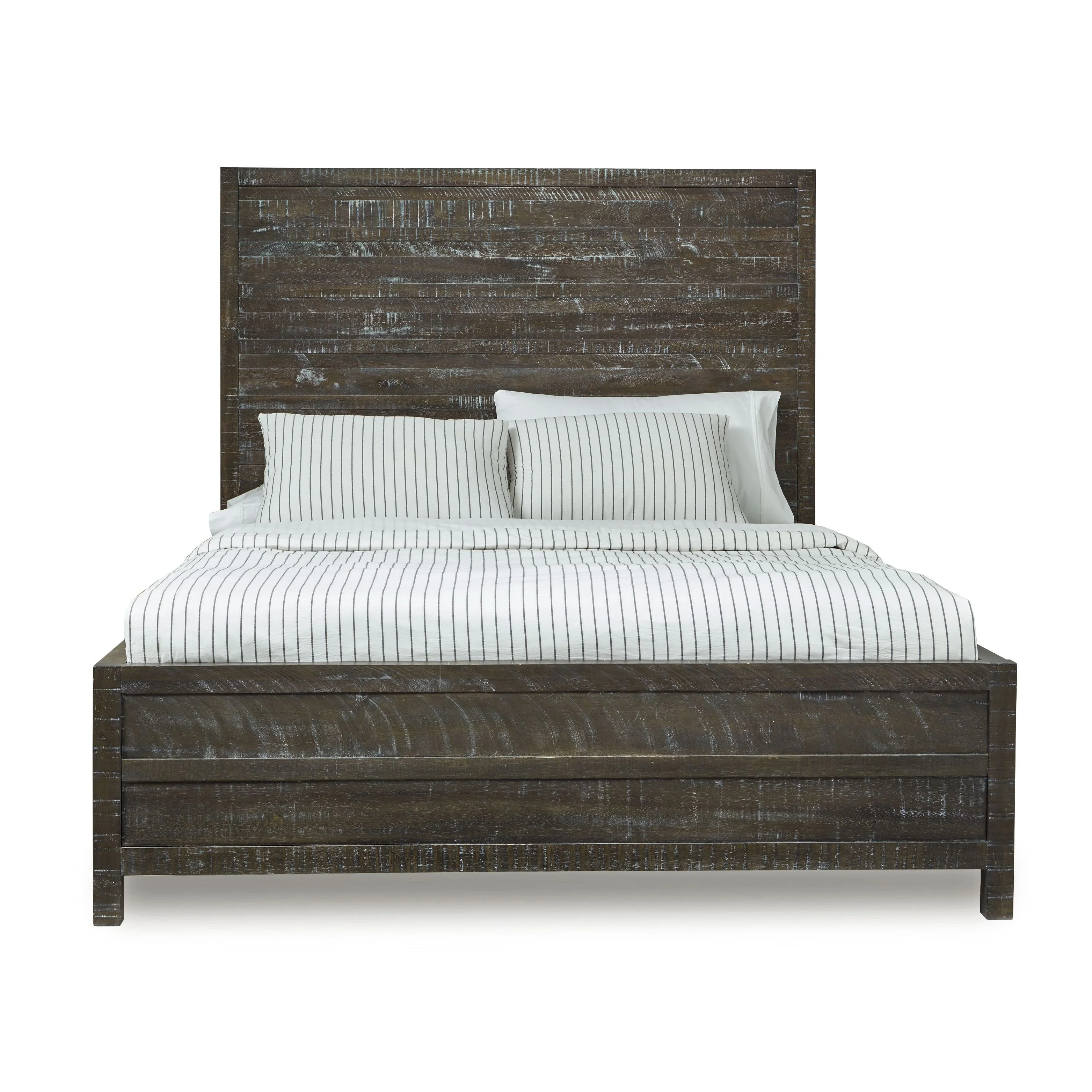 Townsend Solid Wood Eastern King Low-Profile Bed in Gunmetal - Image 5