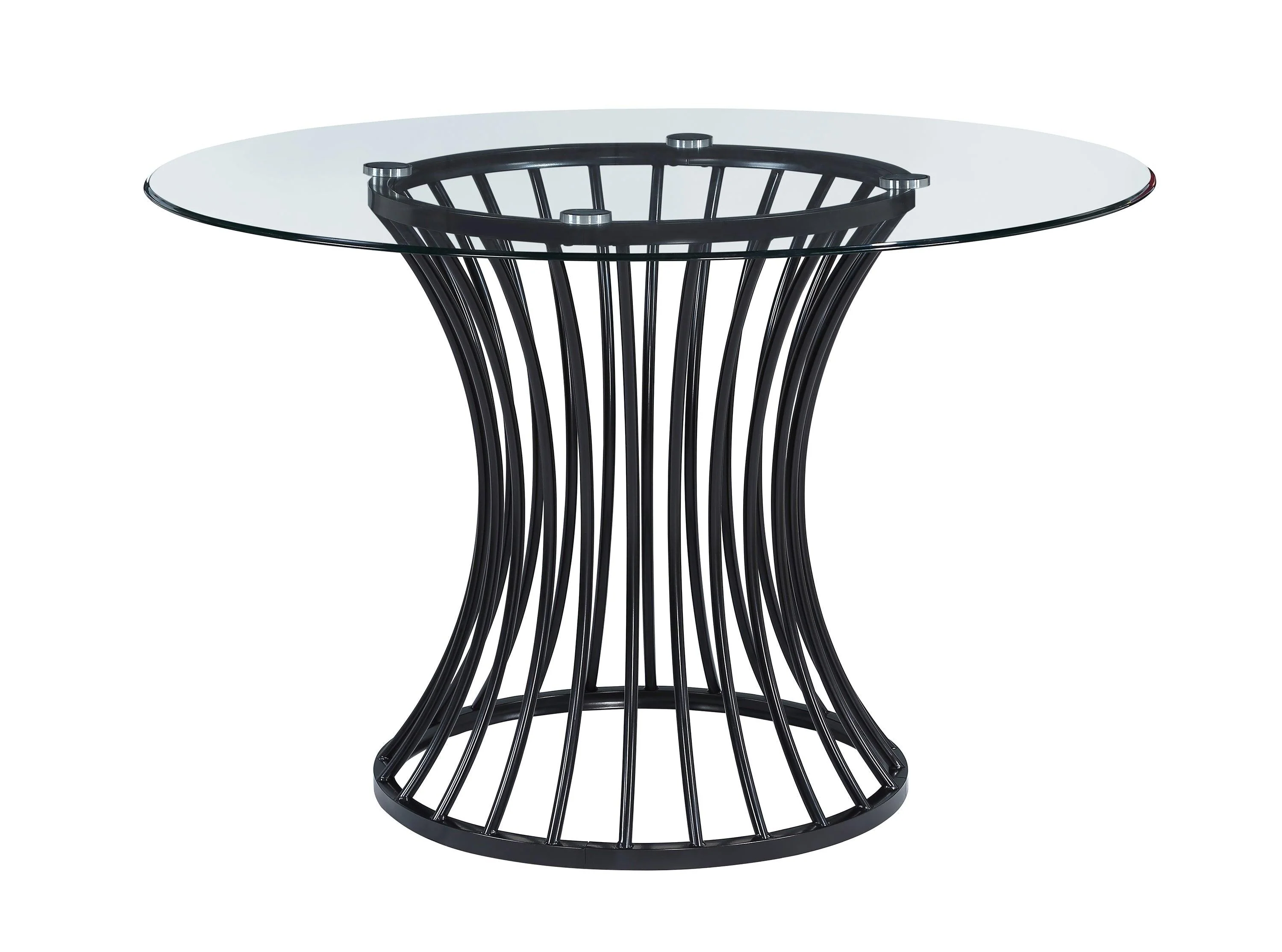 Tracy Light Gray Round Dining Set - Image 2