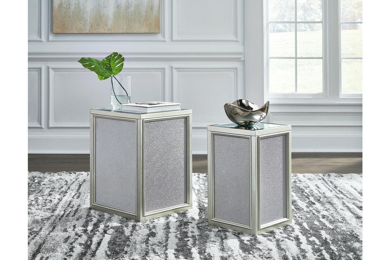 Traleena Silver Finish Nesting End Table - Image 7