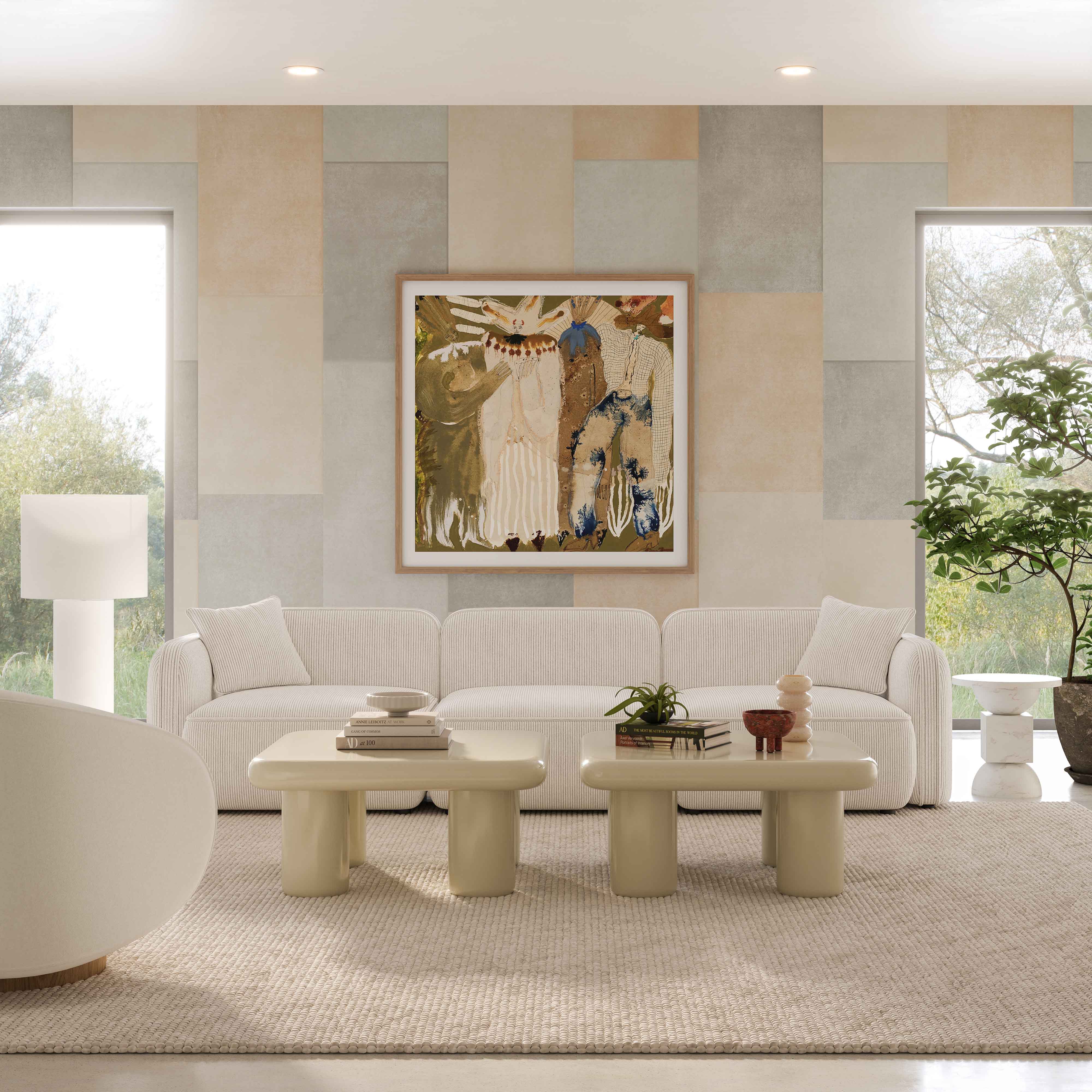 Travie Performance Corduroy Velvet Modular Sofa - Image 3