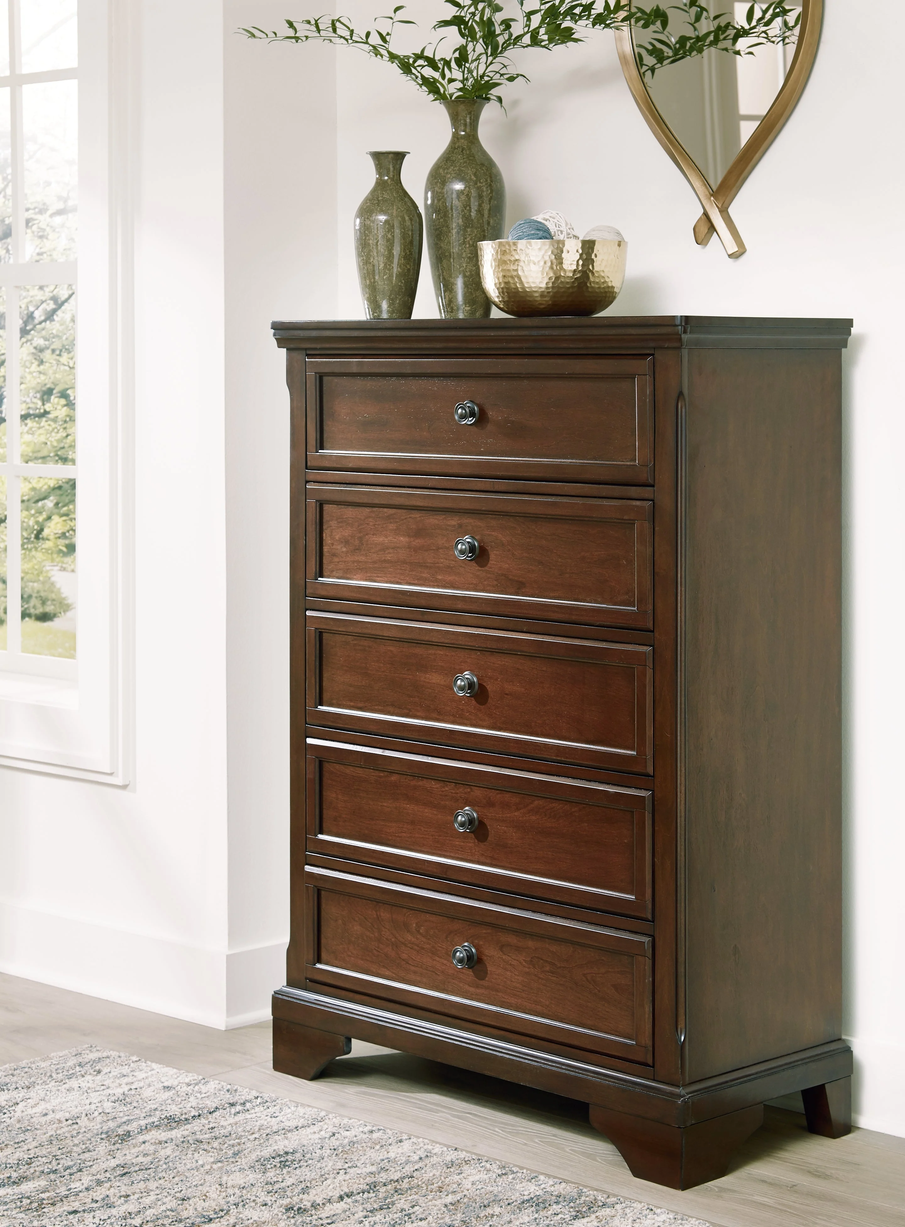 Trellington Brown Chest of Drawers - Image 2
