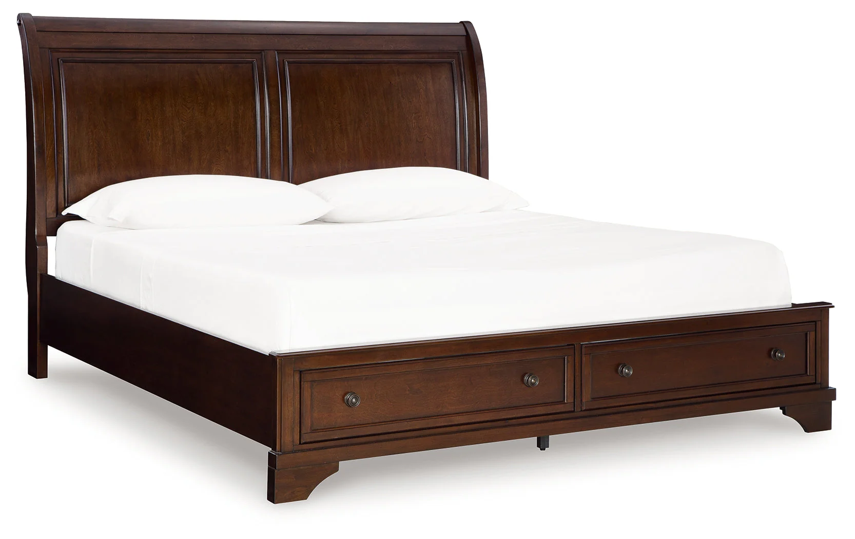 Trellington Brown Queen Sleigh Storage Bed - Image 2