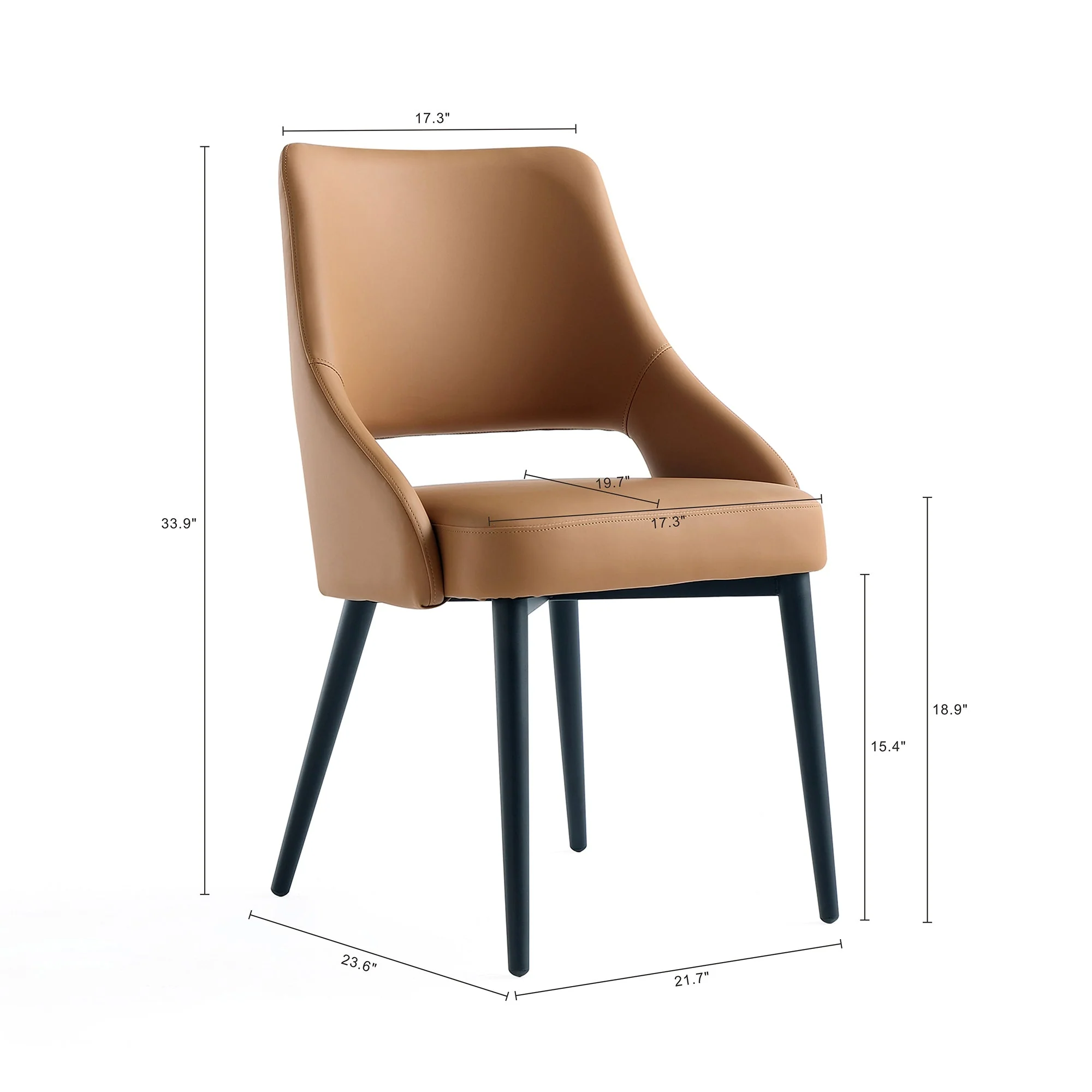 Tremont Dining Chair in Saddle (set of 2) - Image 3