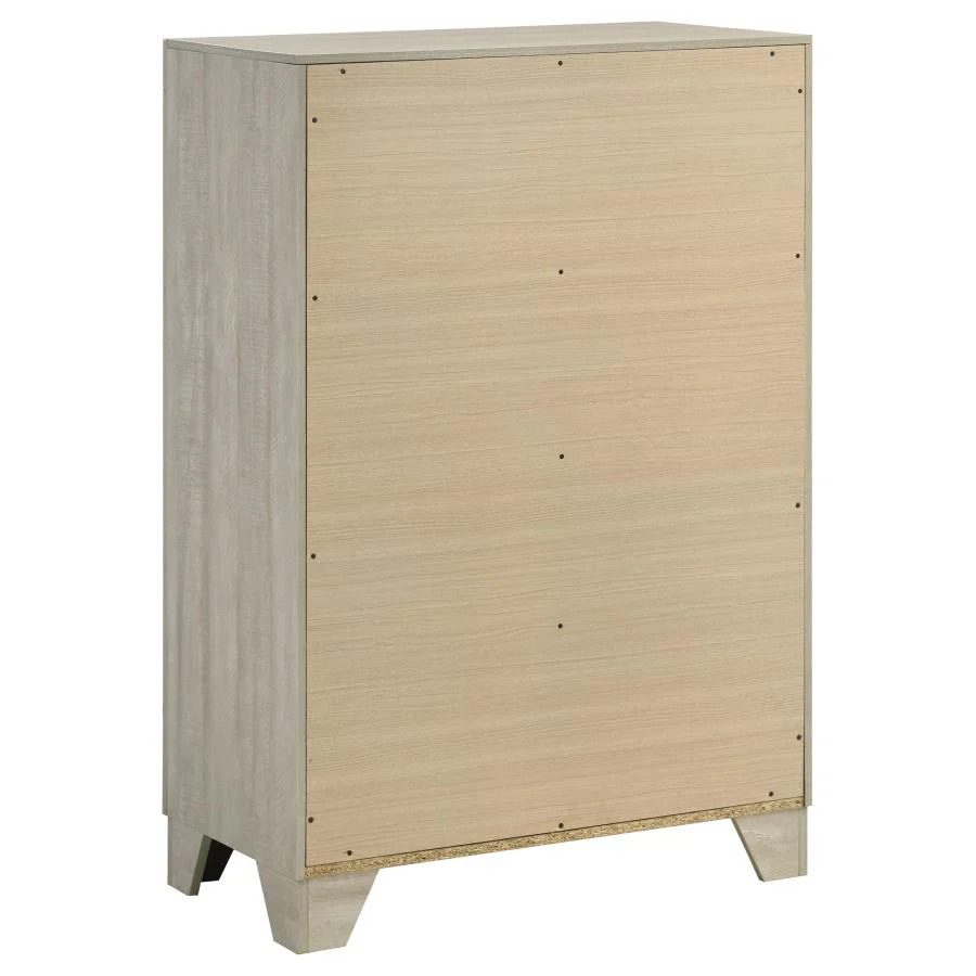 Trenton Rustic Cream 5-piece Queen Bedroom Set - Image 12