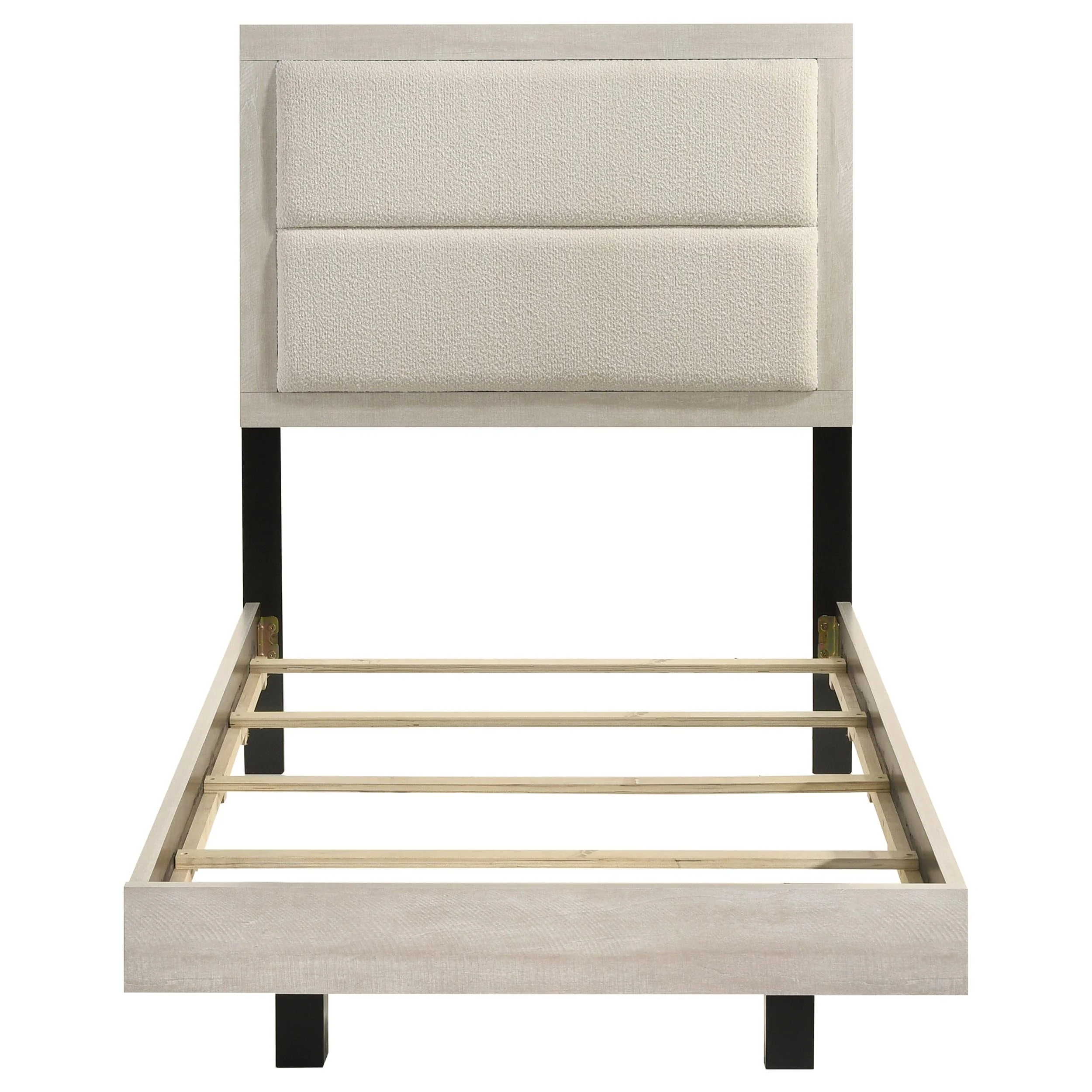 Trenton Rustic Cream 54-inch Wood Twin Panel Bed - Image 4