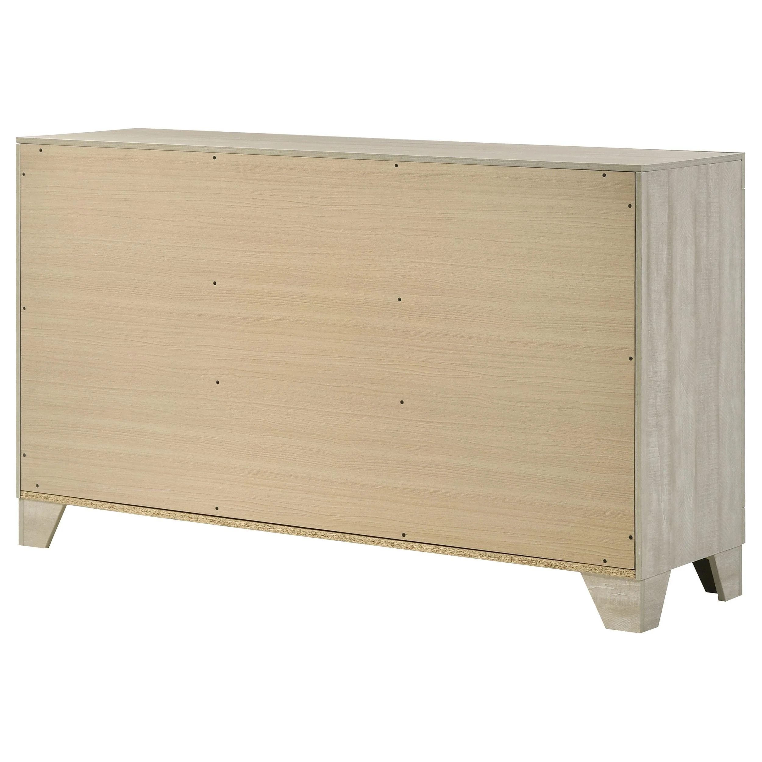 Trenton Rustic Cream 6-Drawer Bedroom Dresser - Image 9
