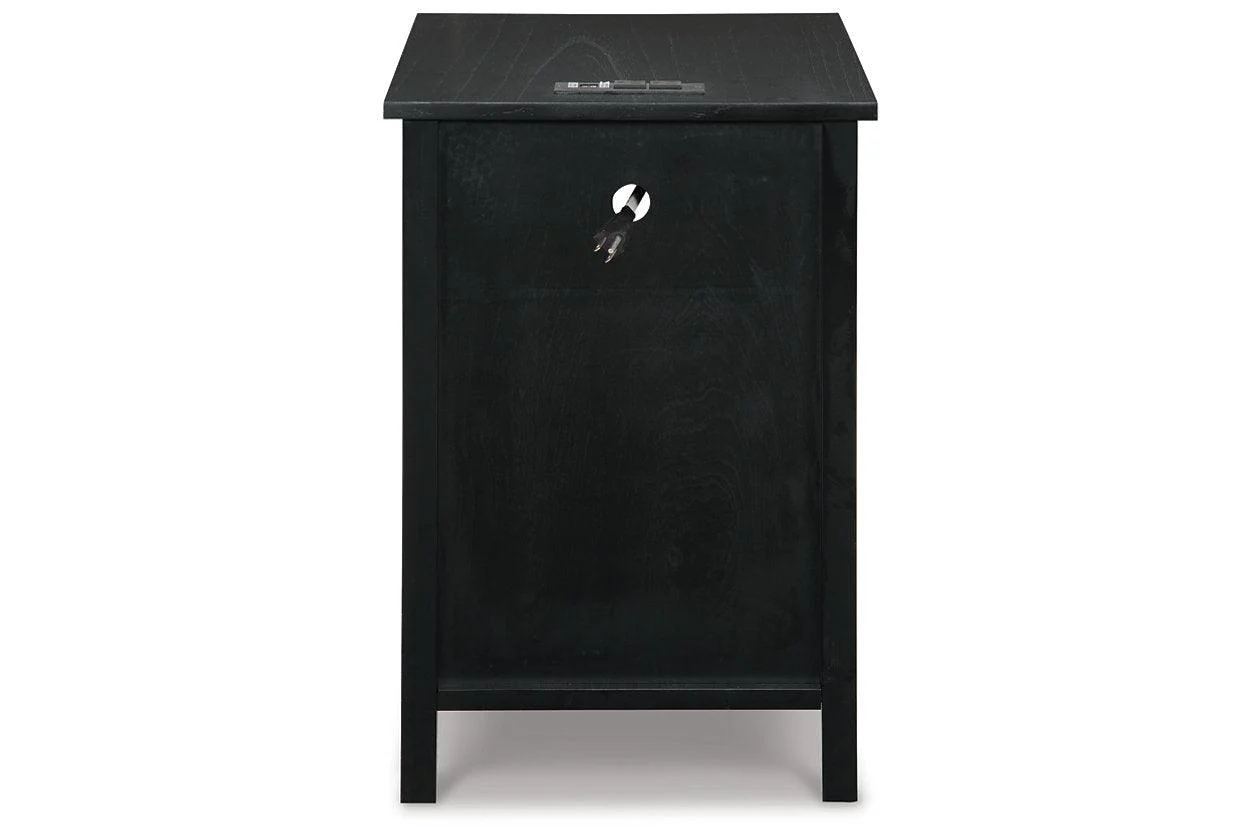 Treytown Black Chairside End Table - Image 5