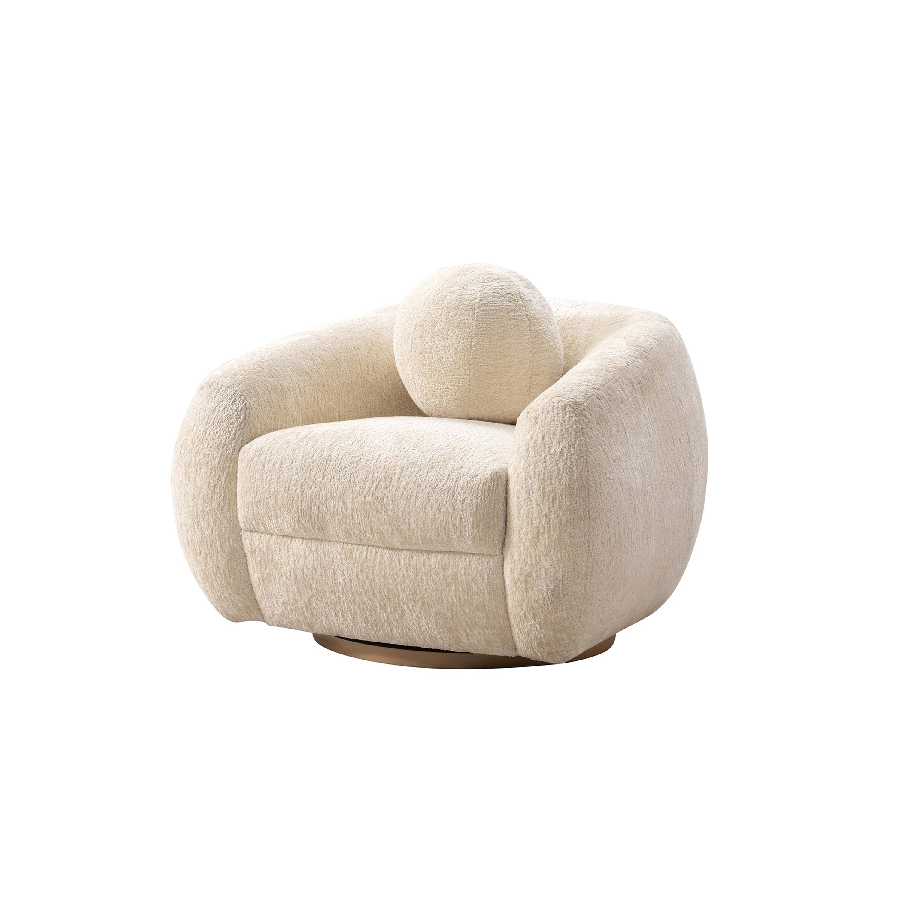 Tribeca Sofa and Accent Chair in Cream (set of 2) - Image 6