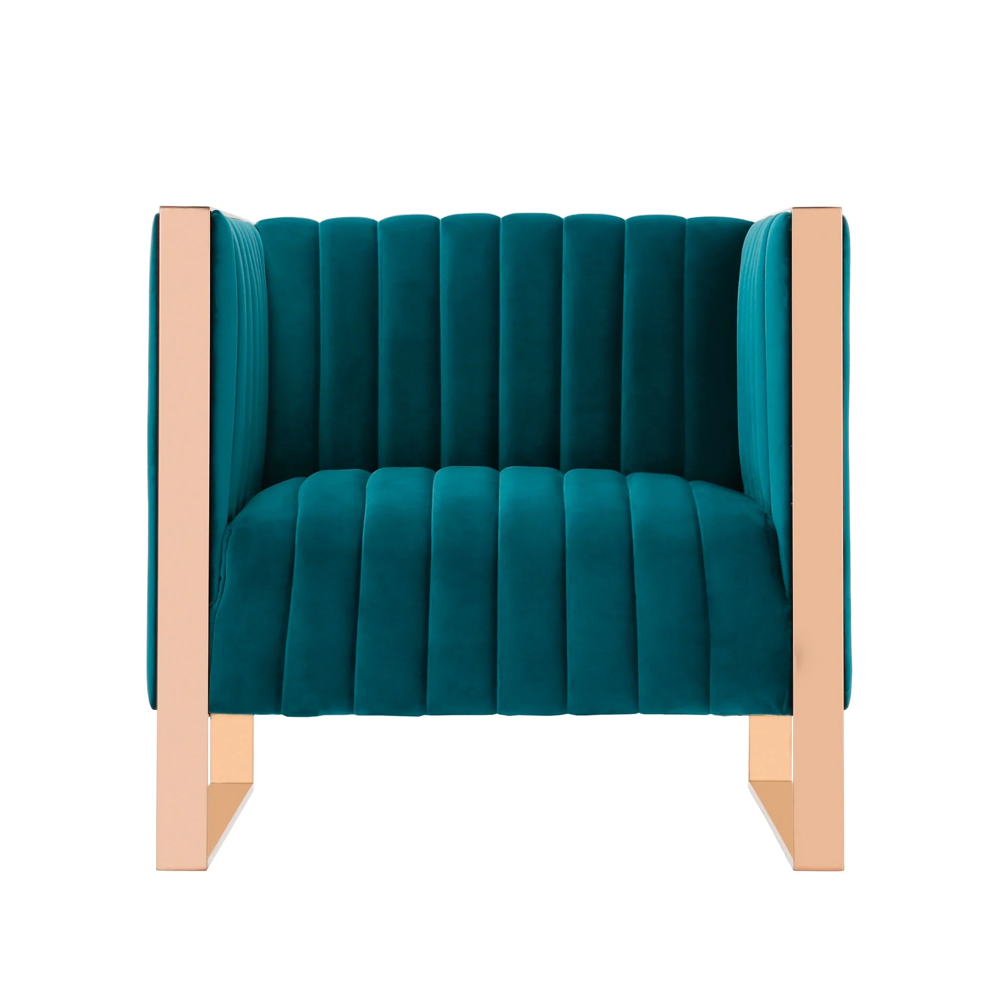 Trillium Sofa and Armchair in Teal and Gold (set of 2) - Image 4
