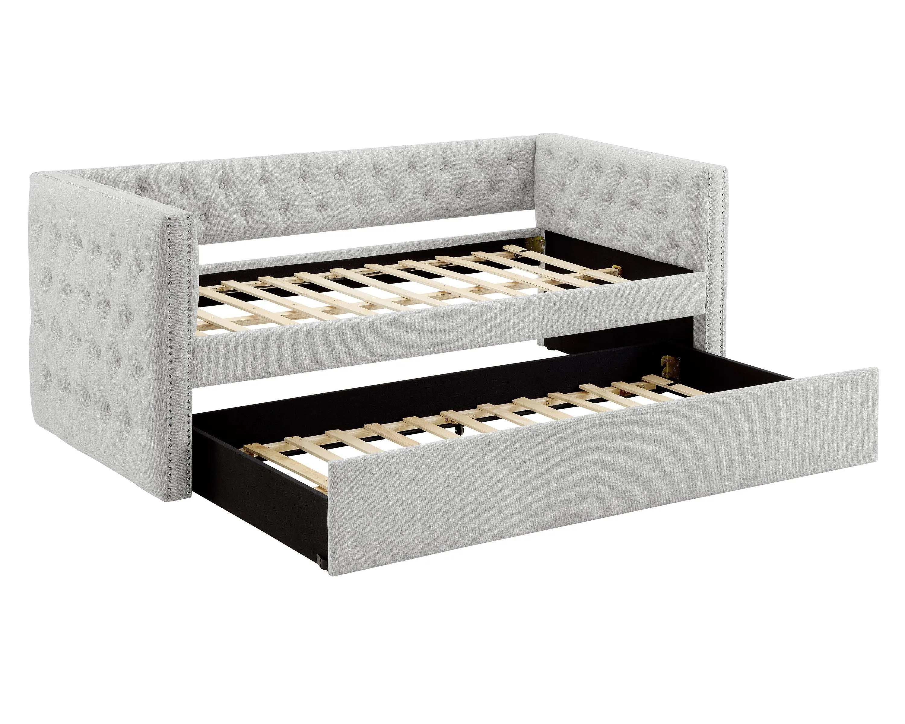 Trina Dove Gray Twin Daybed with Trundle - Image 3