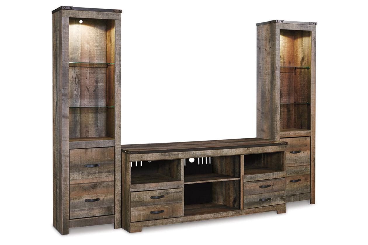 Trinell Brown 3-Piece Entertainment Center - Image 4