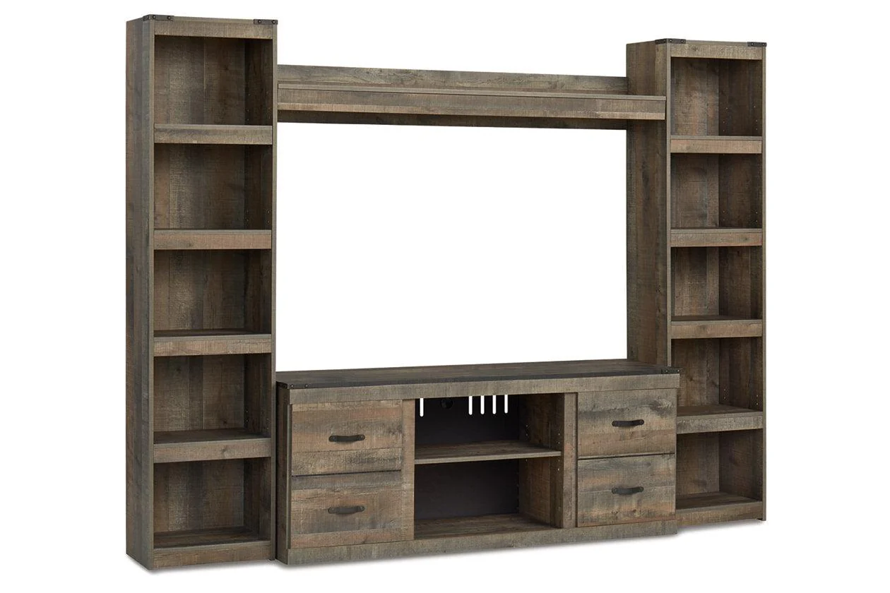 Trinell Brown 4-Piece Entertainment Center - Image 4