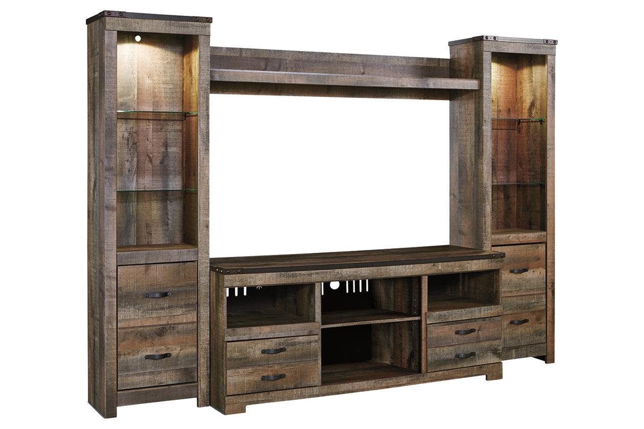 Trinell Brown 4-Piece Entertainment Center - Image 3
