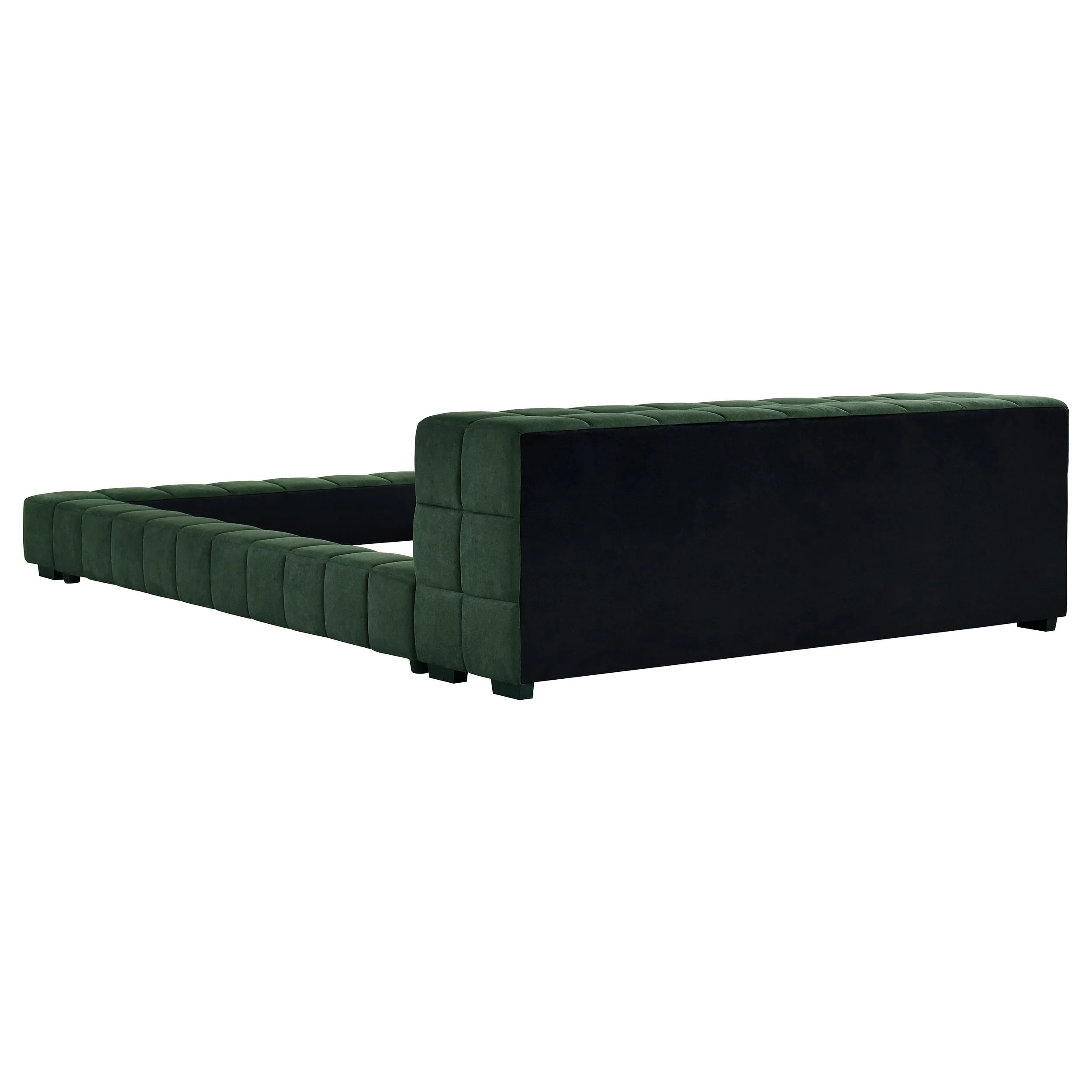 Trinity Green Upholstered Eastern King Platform Bed - Image 4