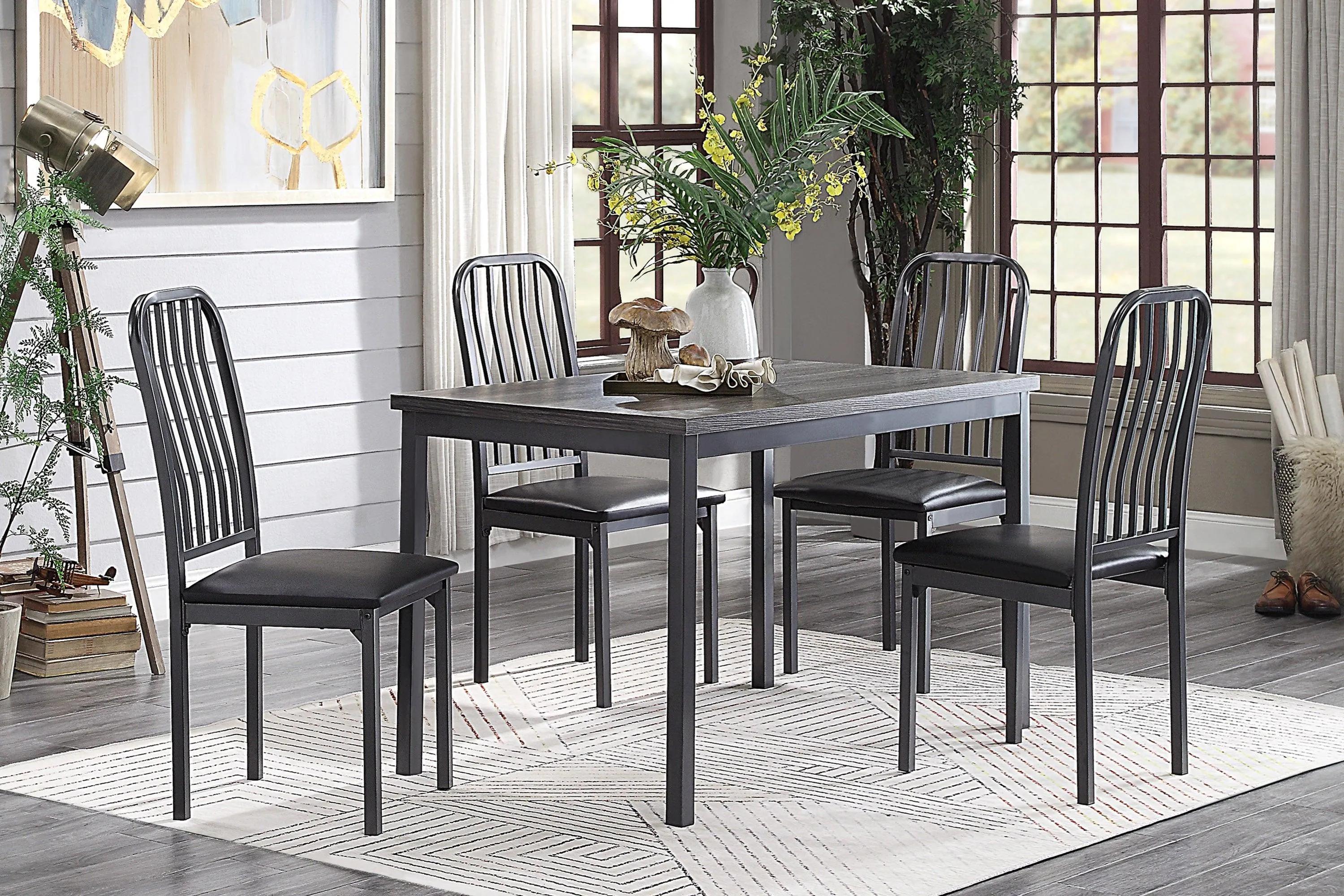 Tripp Gray Metal Side Chair, Set of 2 - Image 2