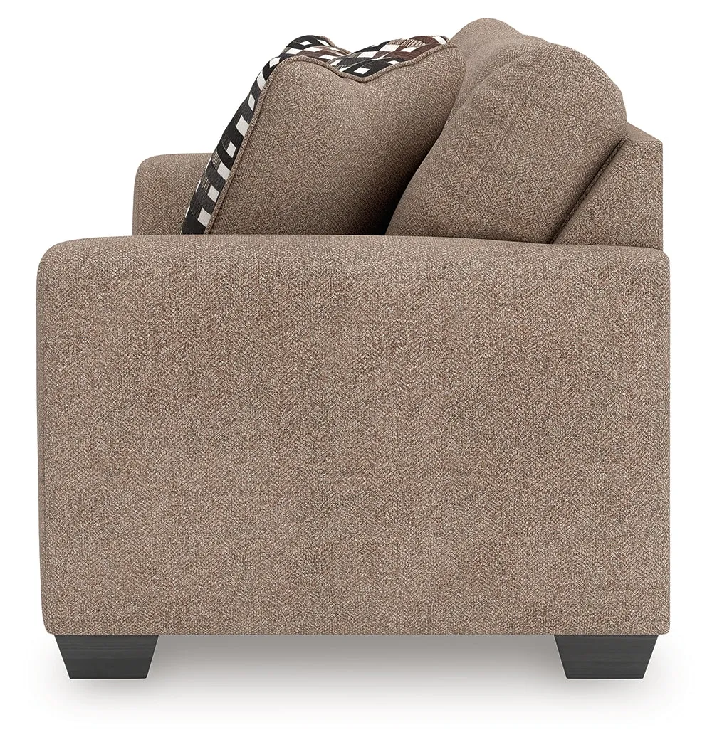 Triston-Peaks Suede Loveseat - Image 5