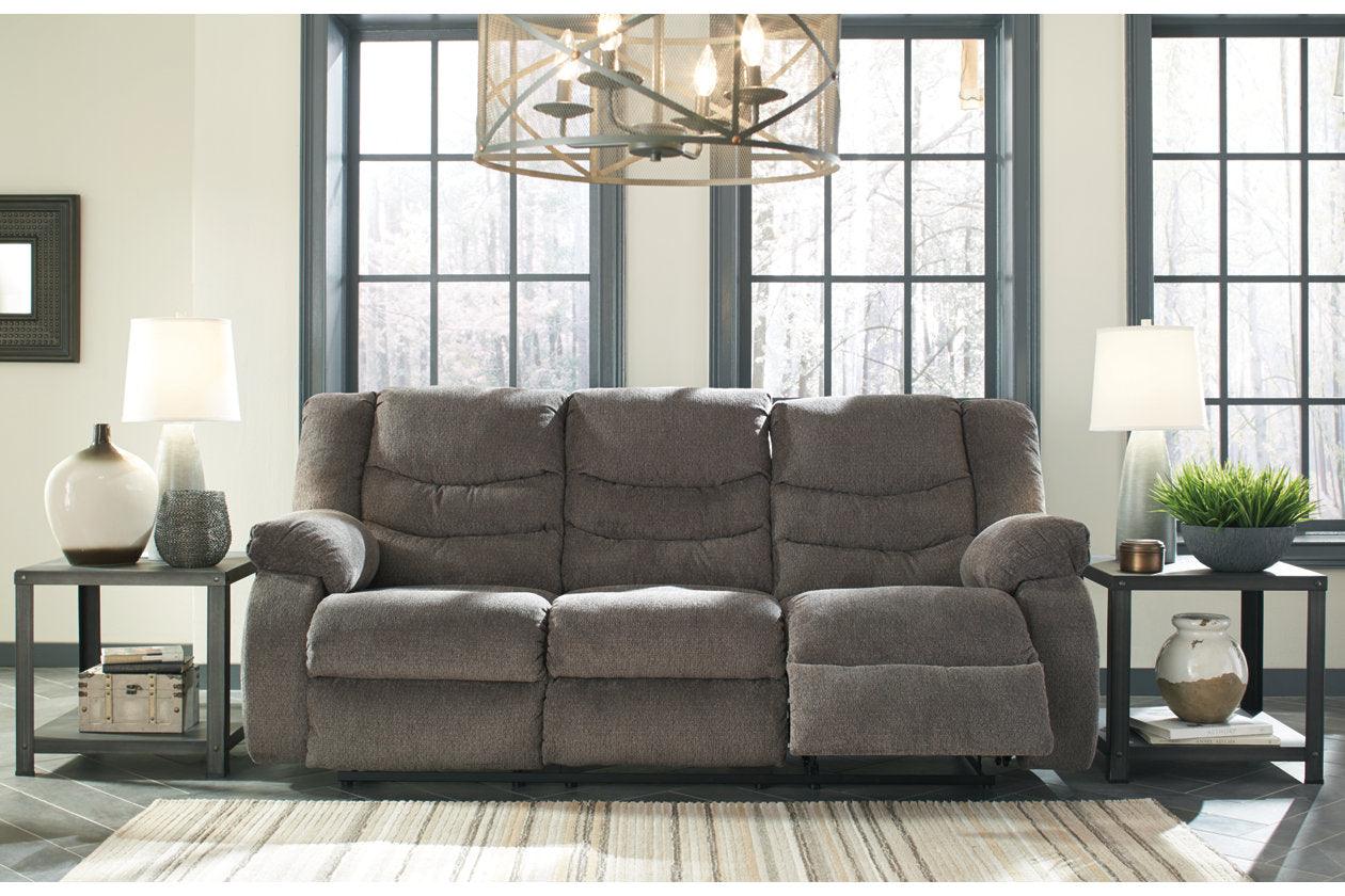 Tulen Gray Manual Reclining Sofa - Image 4