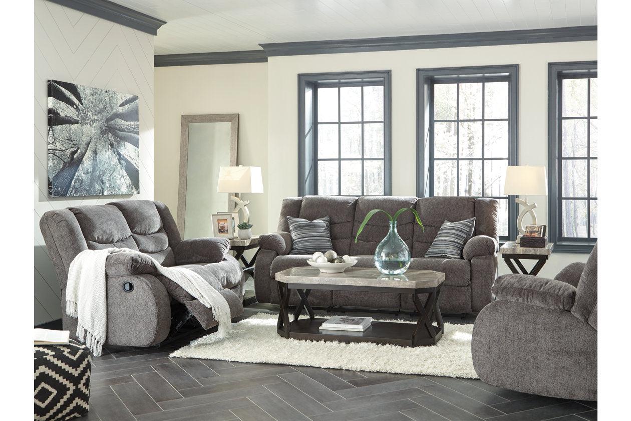 Tulen Gray Manual Reclining Sofa - Image 7