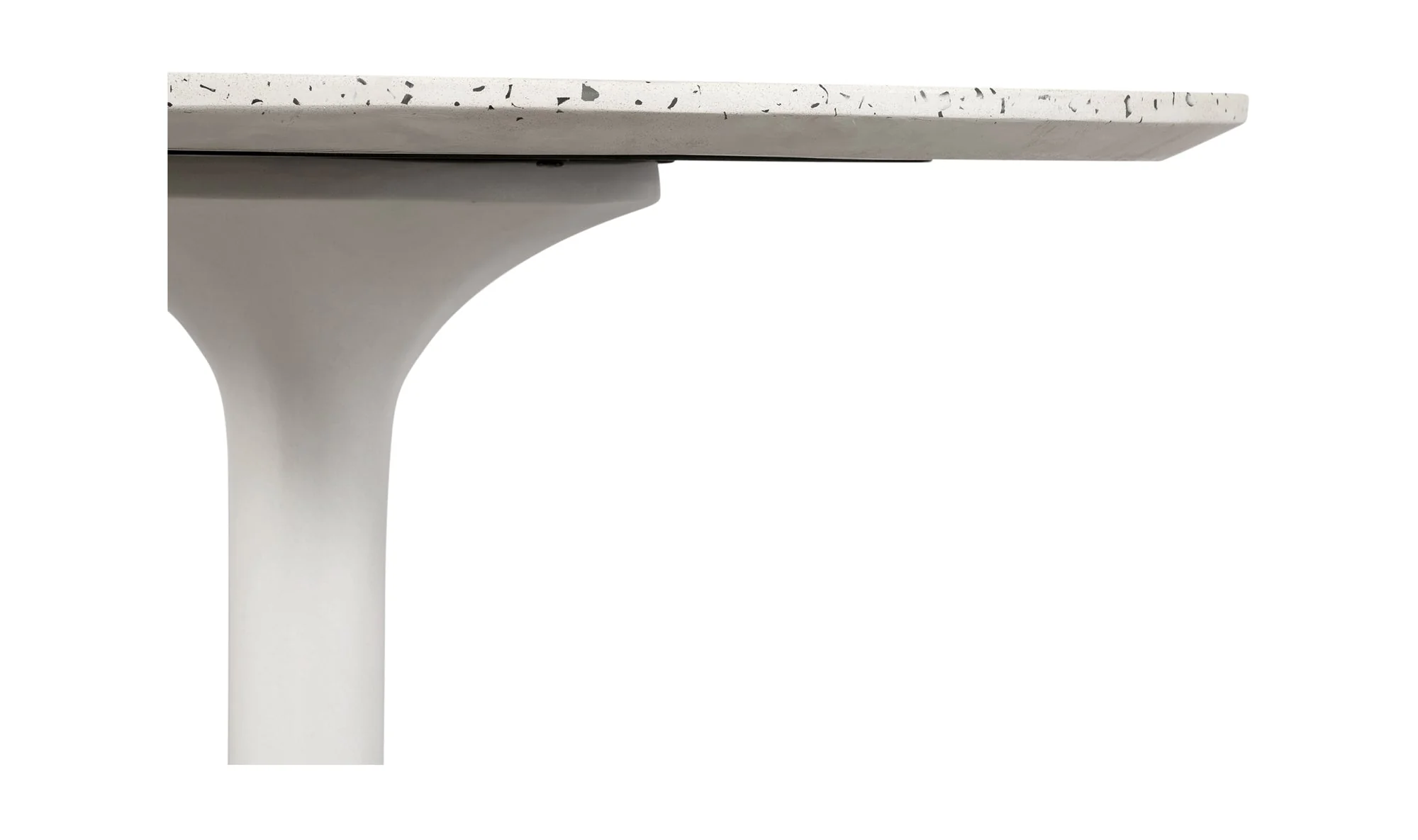 Tuli Outdoor Cafe Table White Terrazzo - Image 3