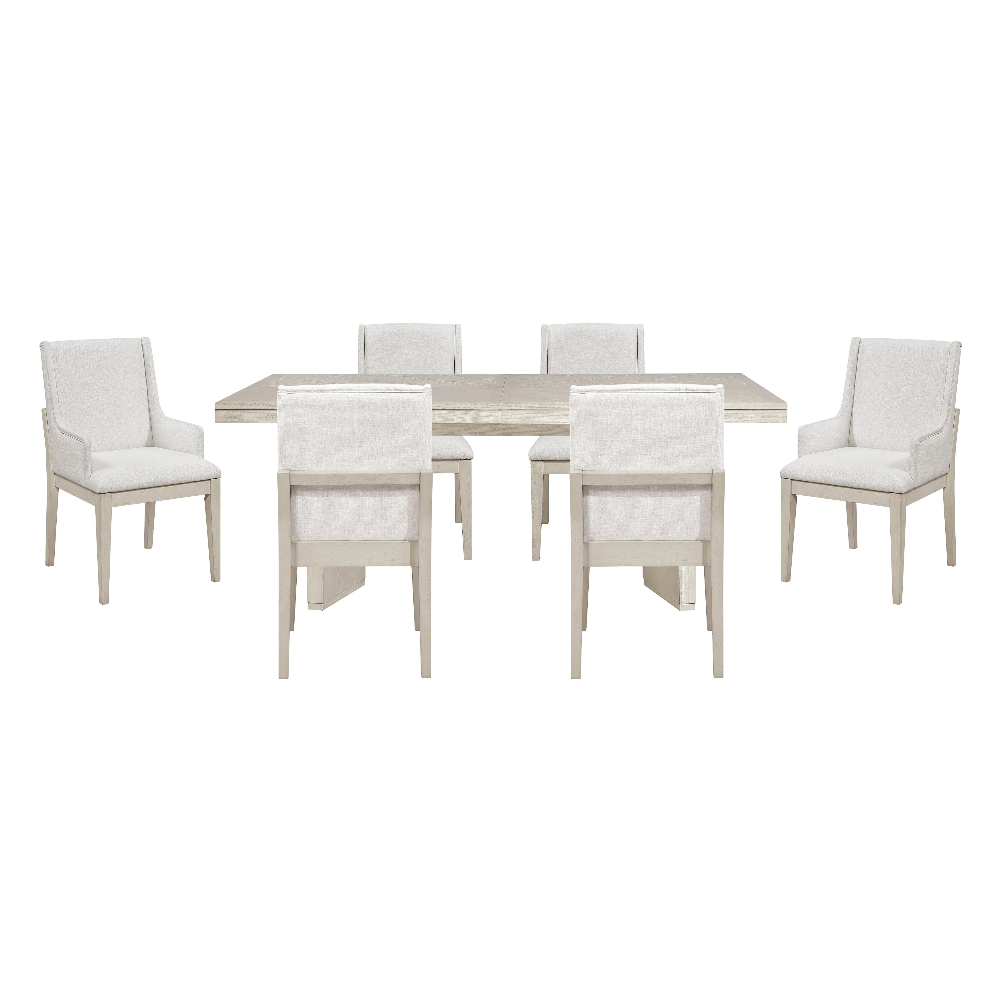 Tundra Antique White 7-Piece Dining Room Set - Image 2