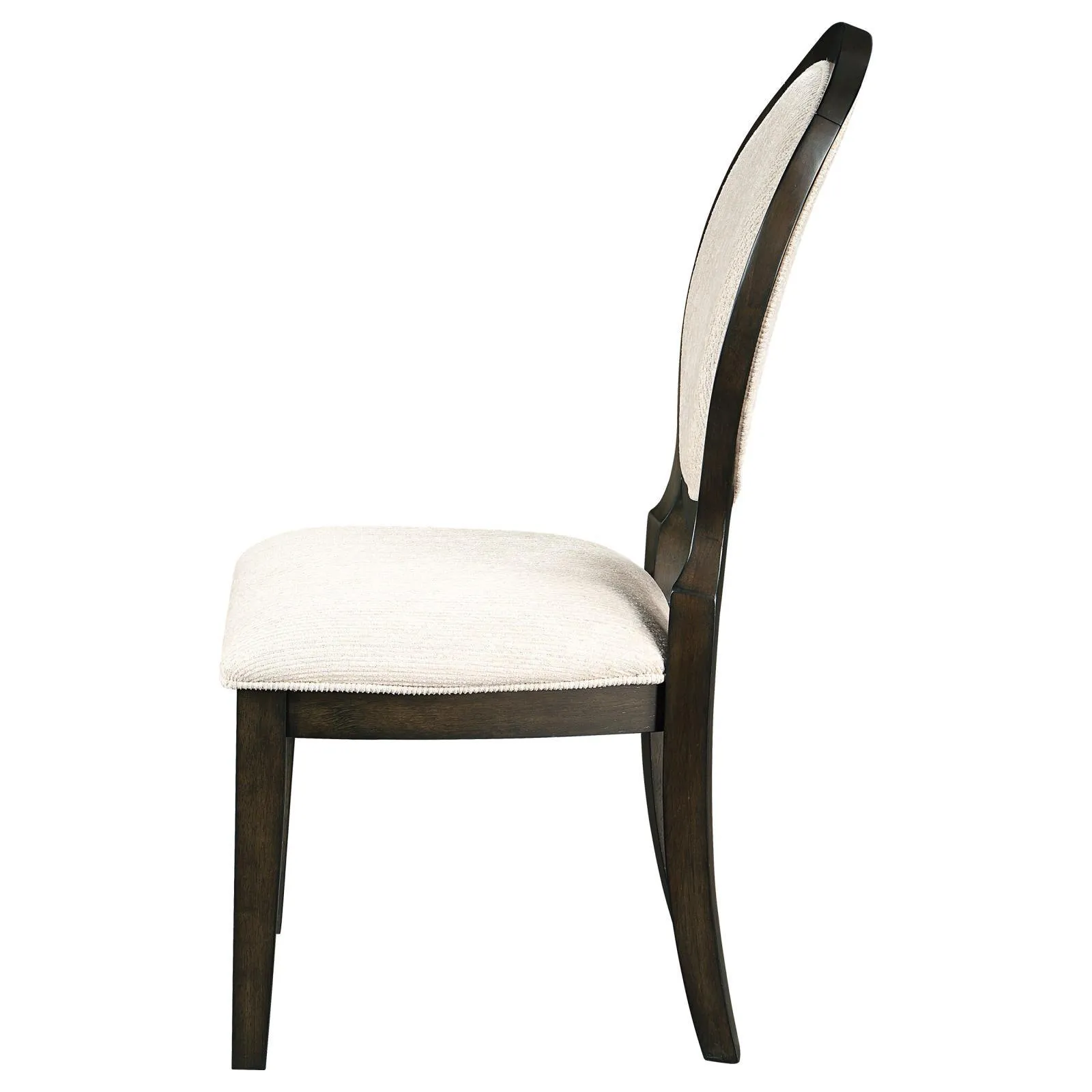 Twyla Oval Dark Cocoa Back Dining Side Chair Dark Cocoa (Set of 2) - Image 3