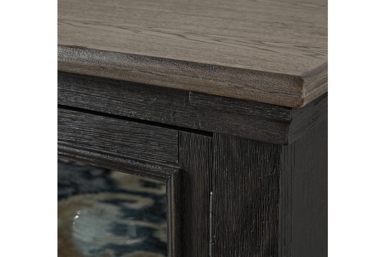 Tyler Creek Black/Gray 74" TV Stand - Image 3