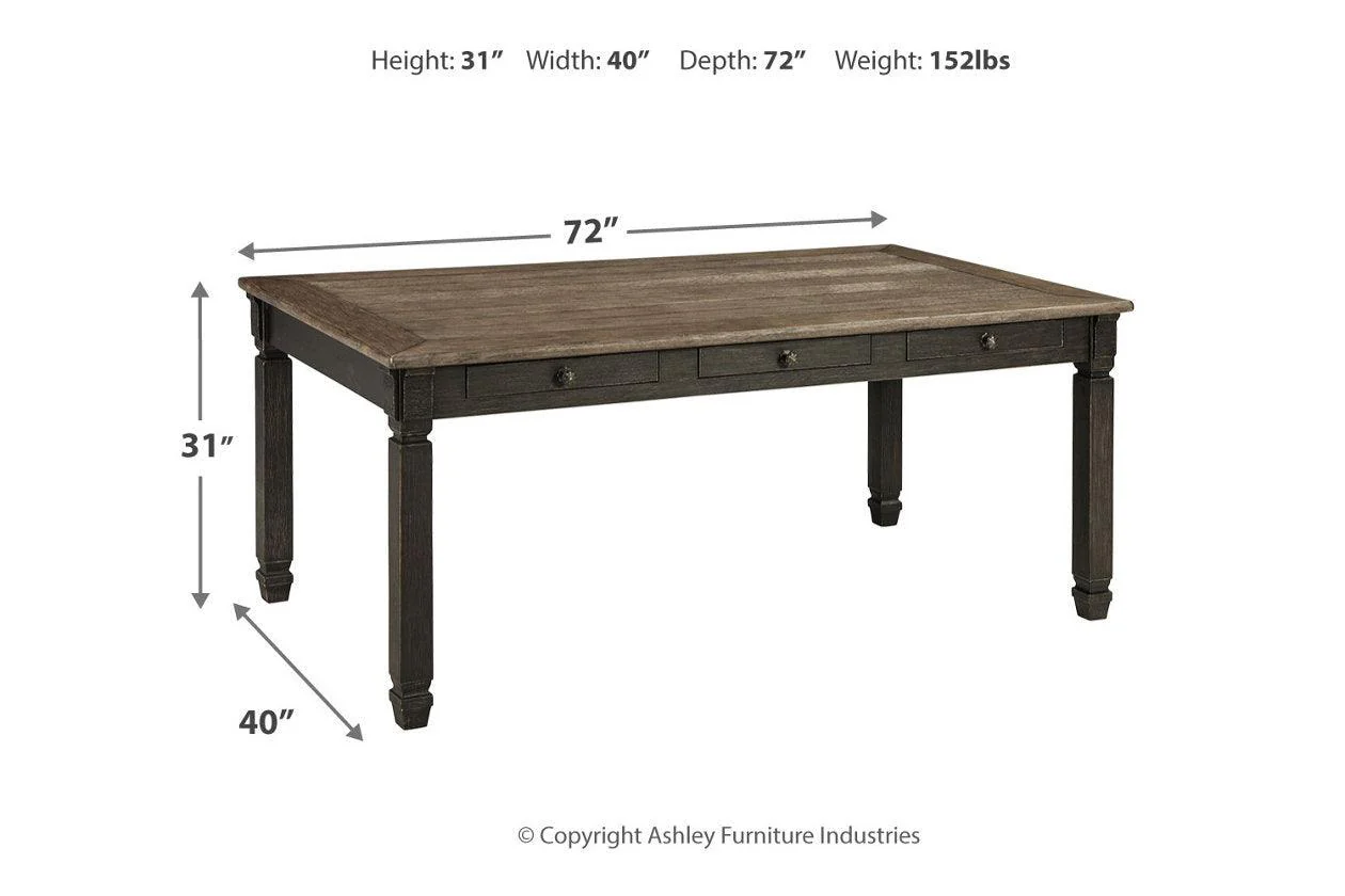 Tyler Creek Black/Gray Dining Table - Image 4