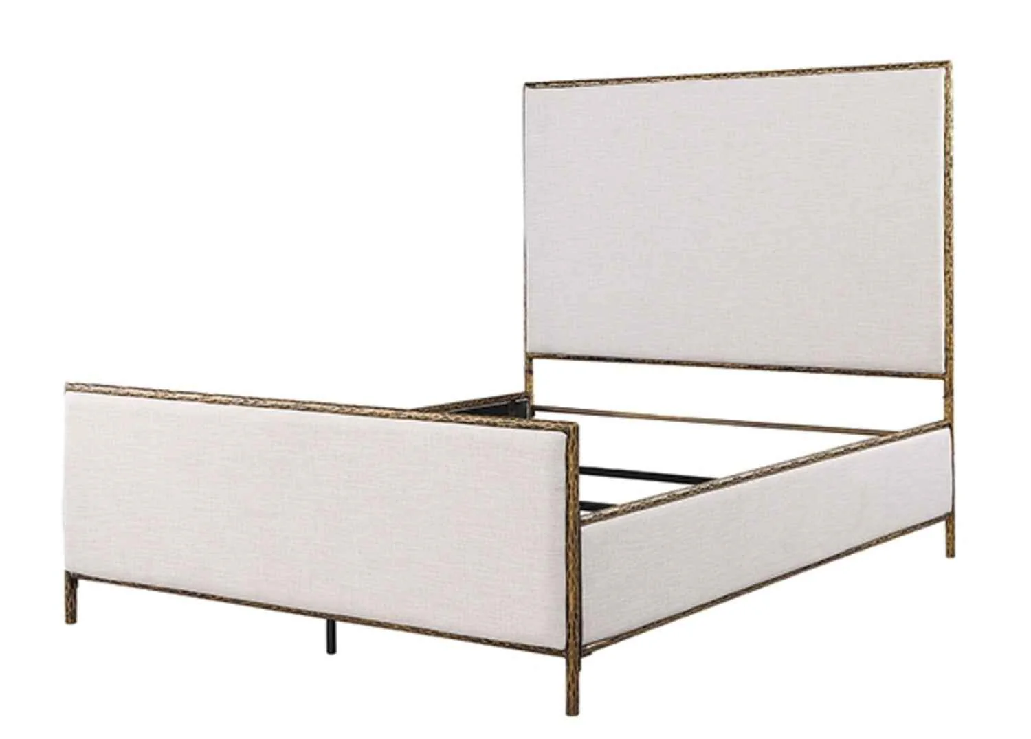 Valda Matte Gold Queen Bed - Image 3